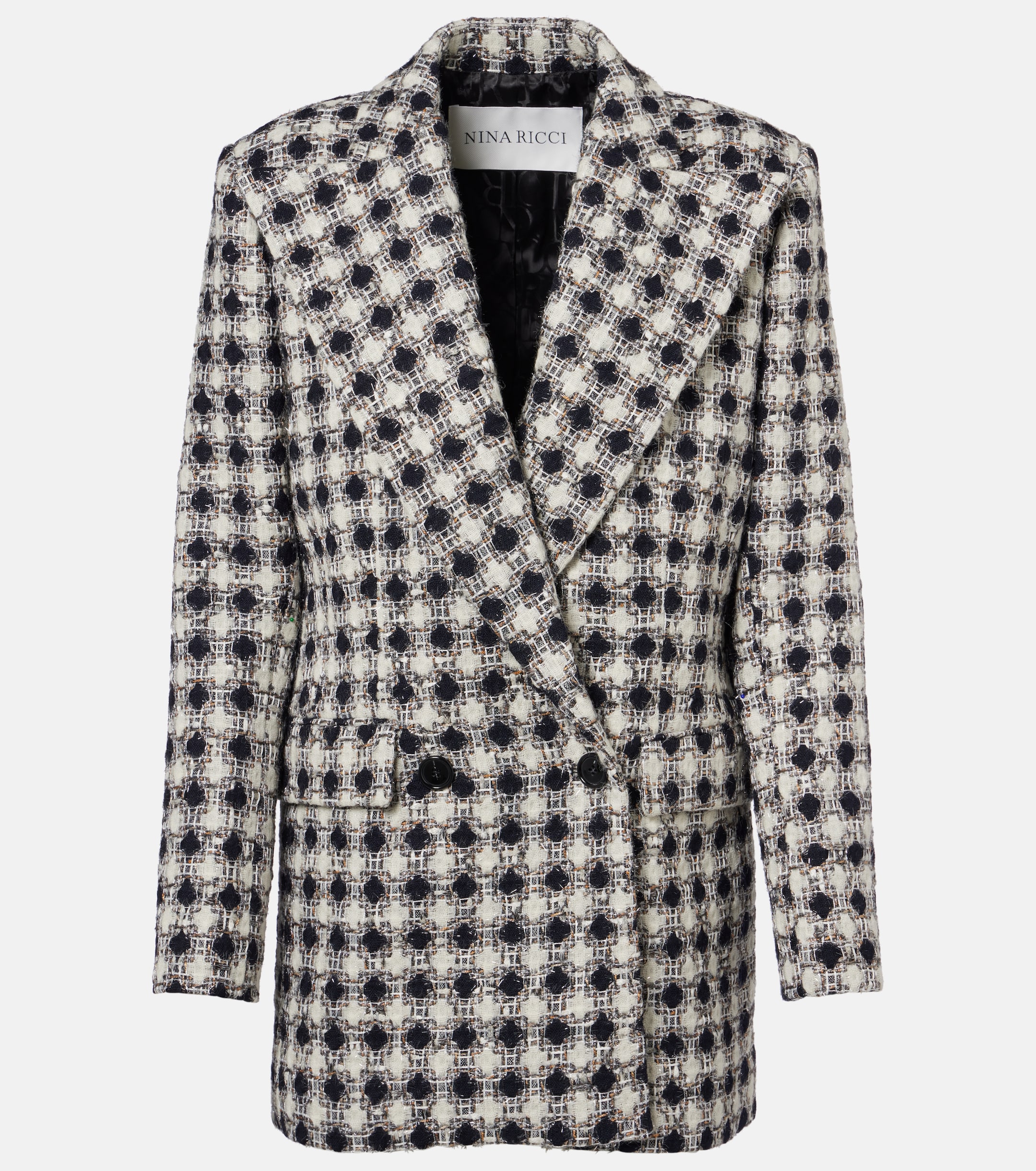 Nina Ricci Double-breasted tweed blazer thumbnail