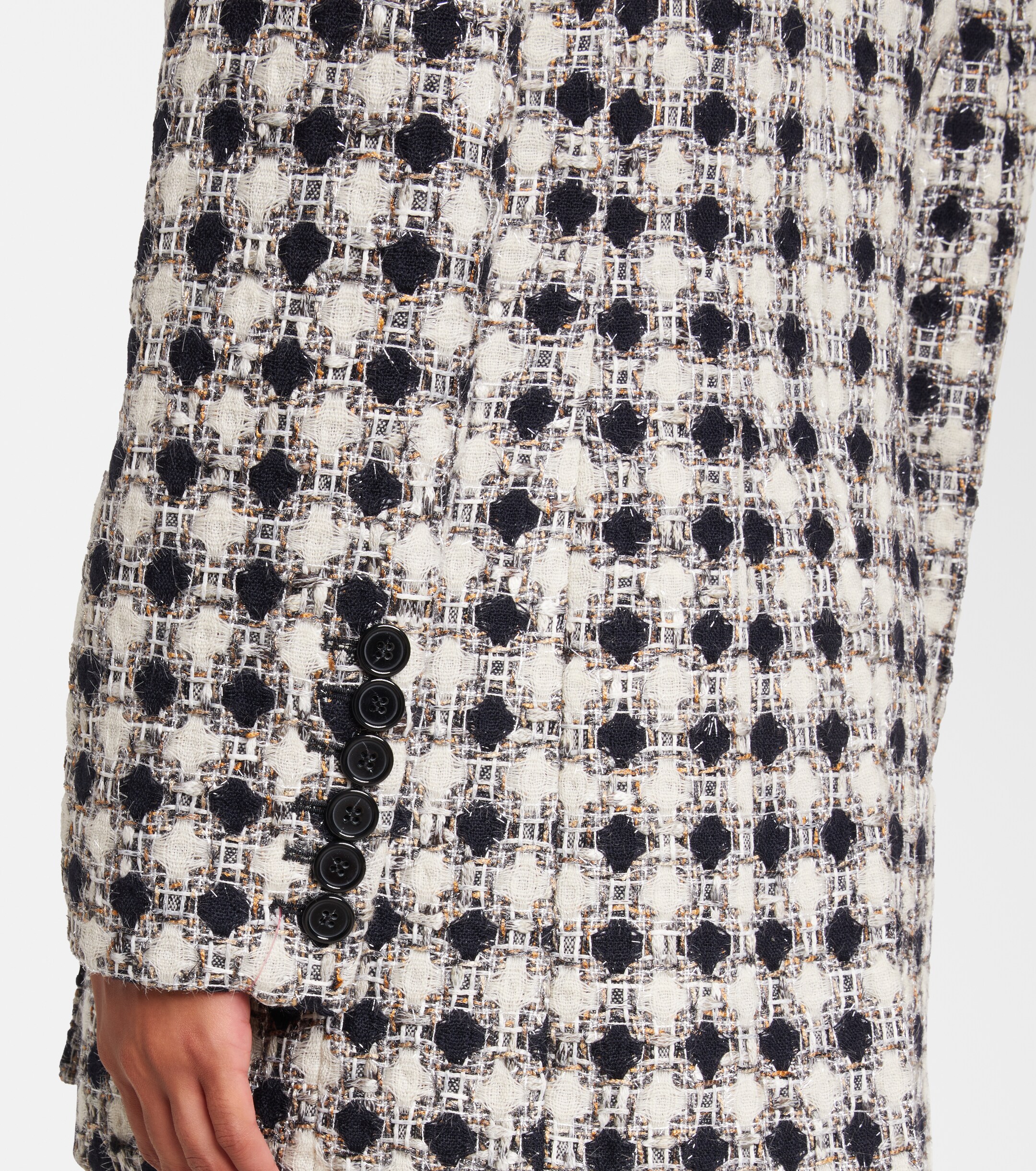 Nina Ricci Double-breasted tweed blazer thumbnail