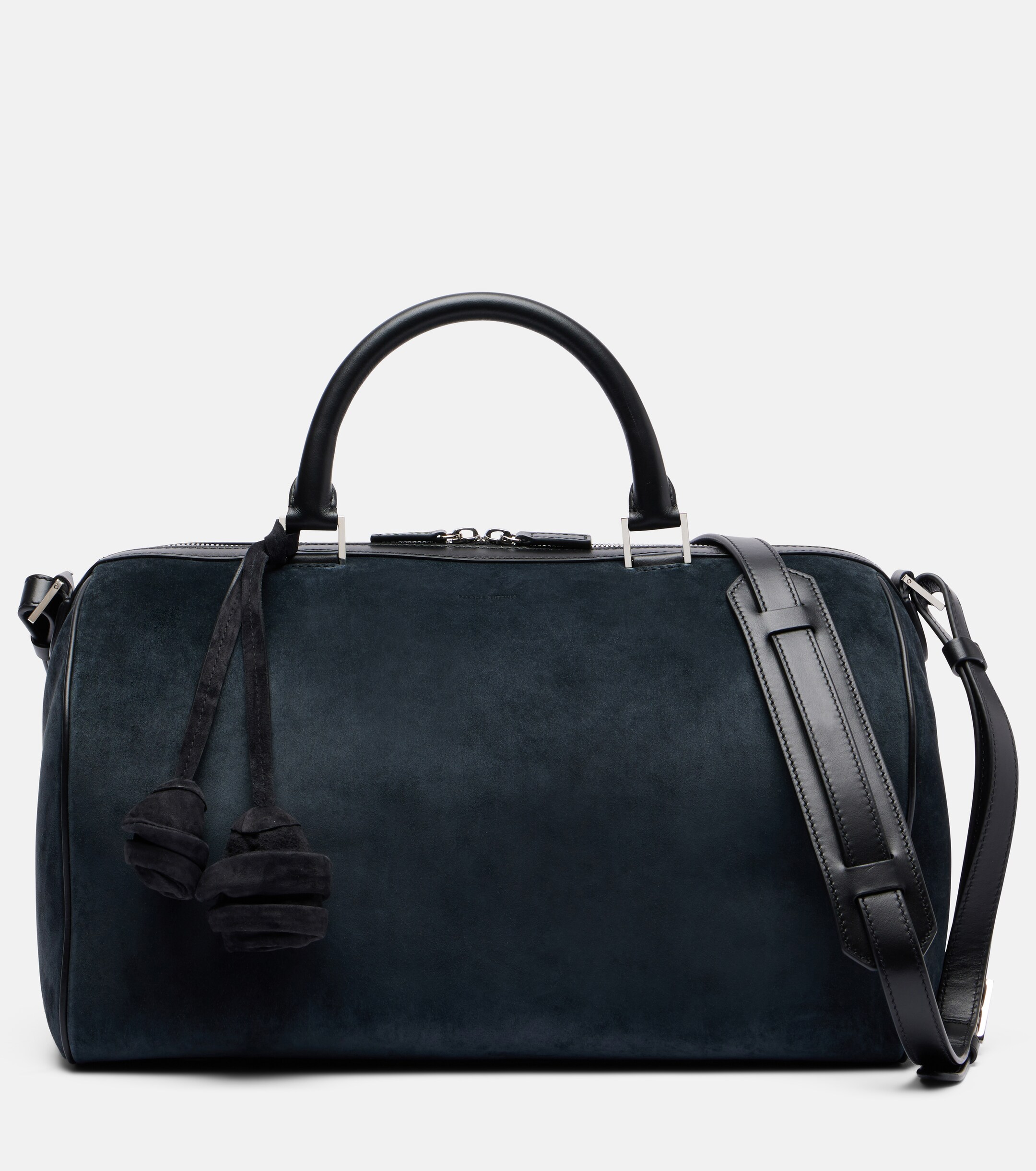 Magda Butrym Varsovia floral-appliqué suede duffel bag