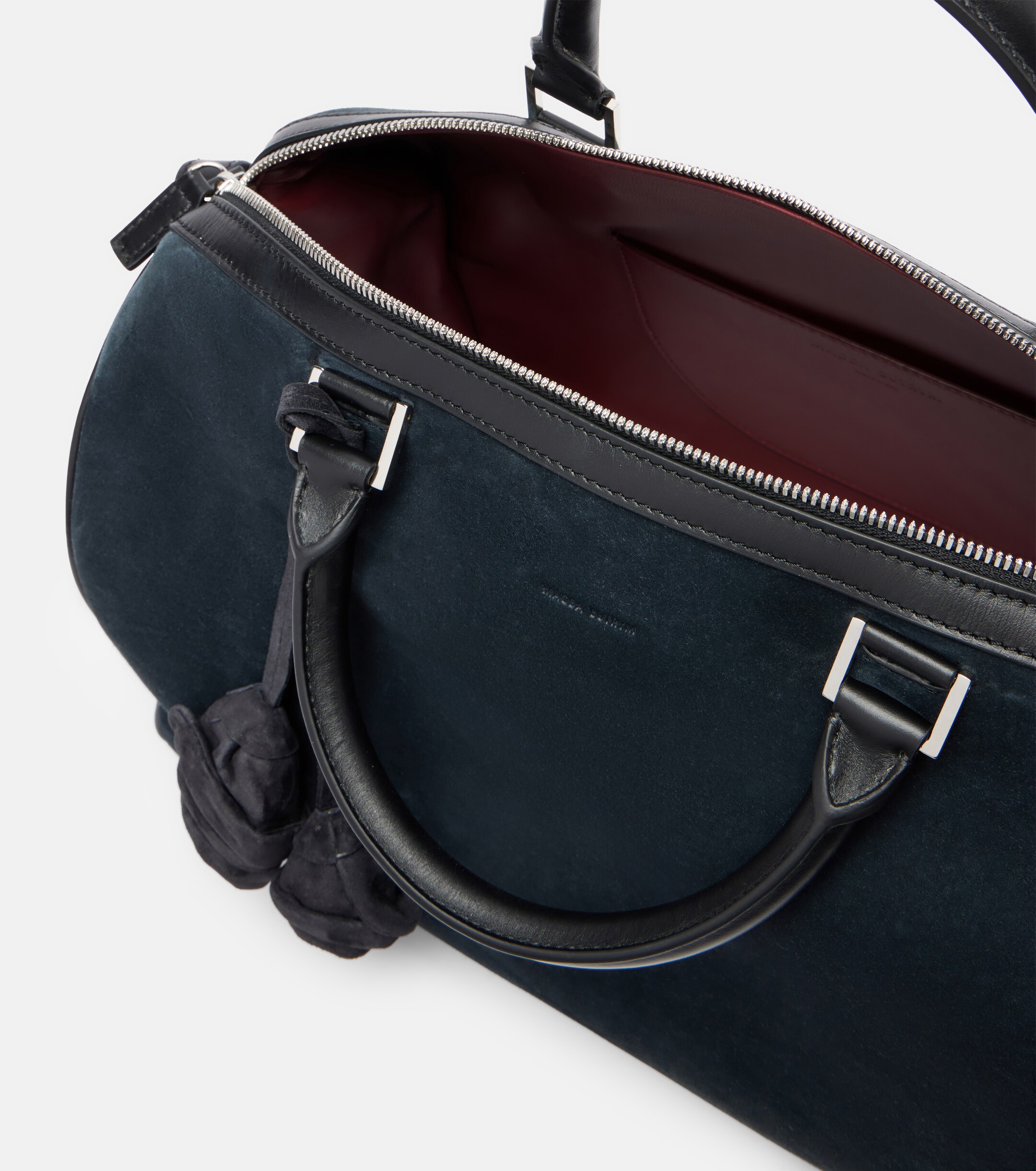 Magda Butrym Varsovia floral-appliqué suede duffel bag