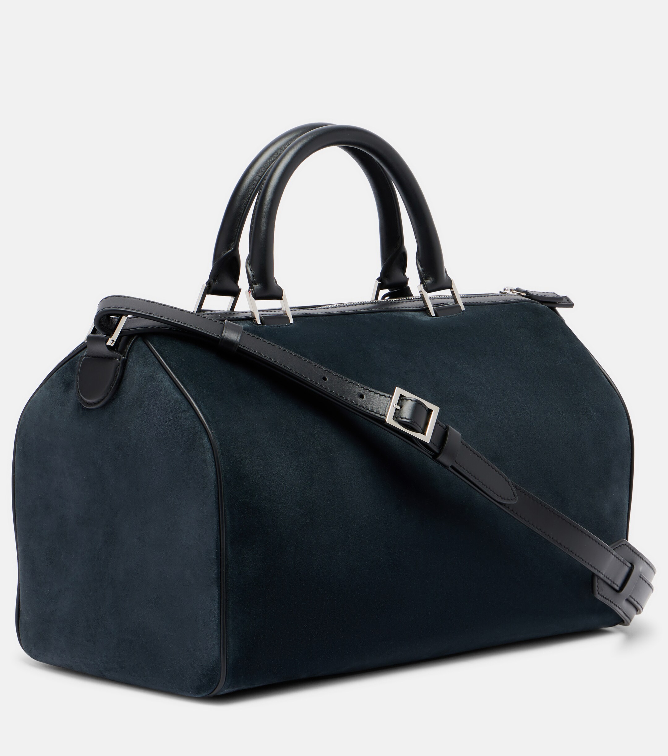 Magda Butrym Varsovia floral-appliqué suede duffel bag