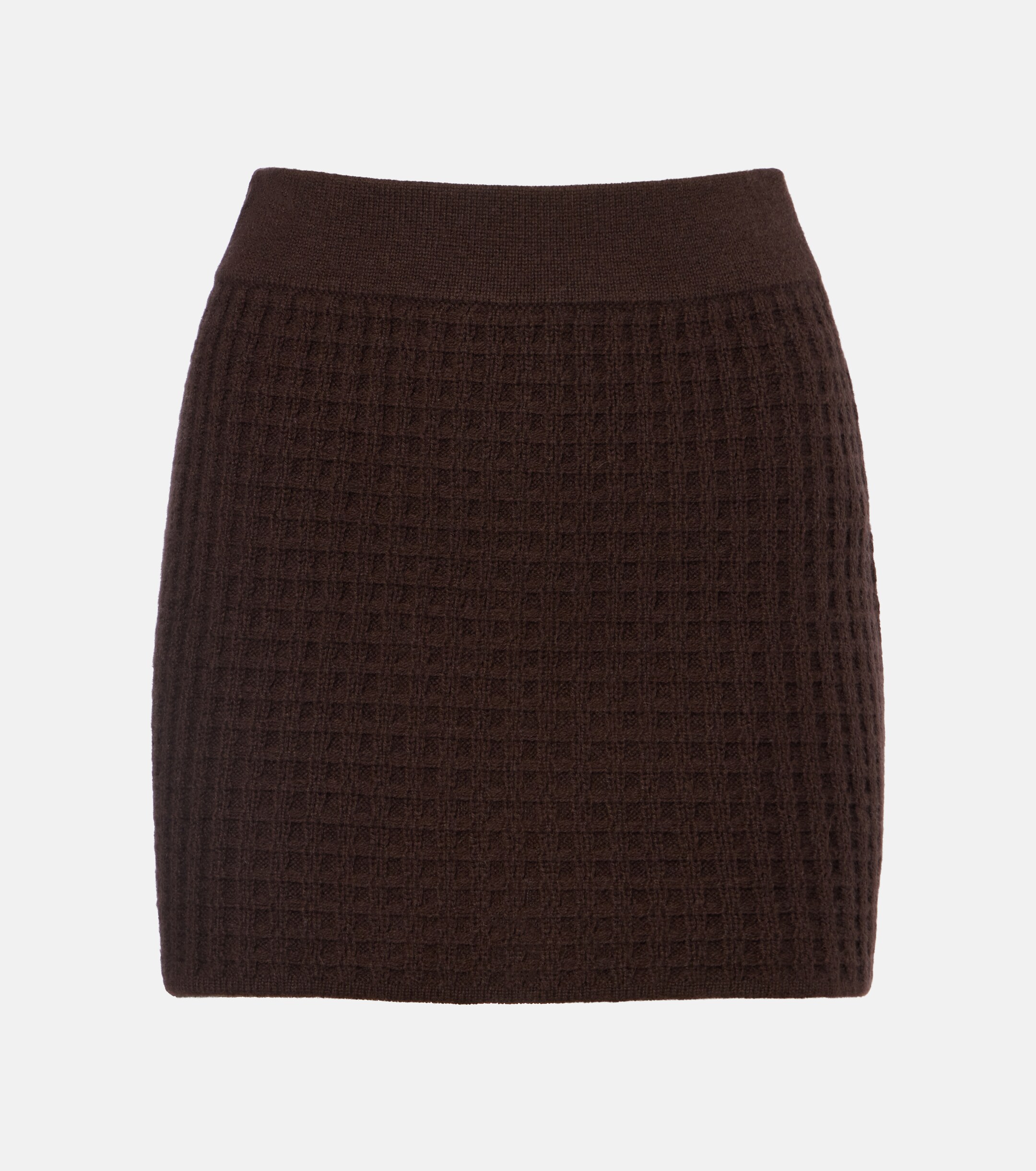 Jardin des Orangers Jardin des Orangers Waffle-knit wool and cashmere miniskirt