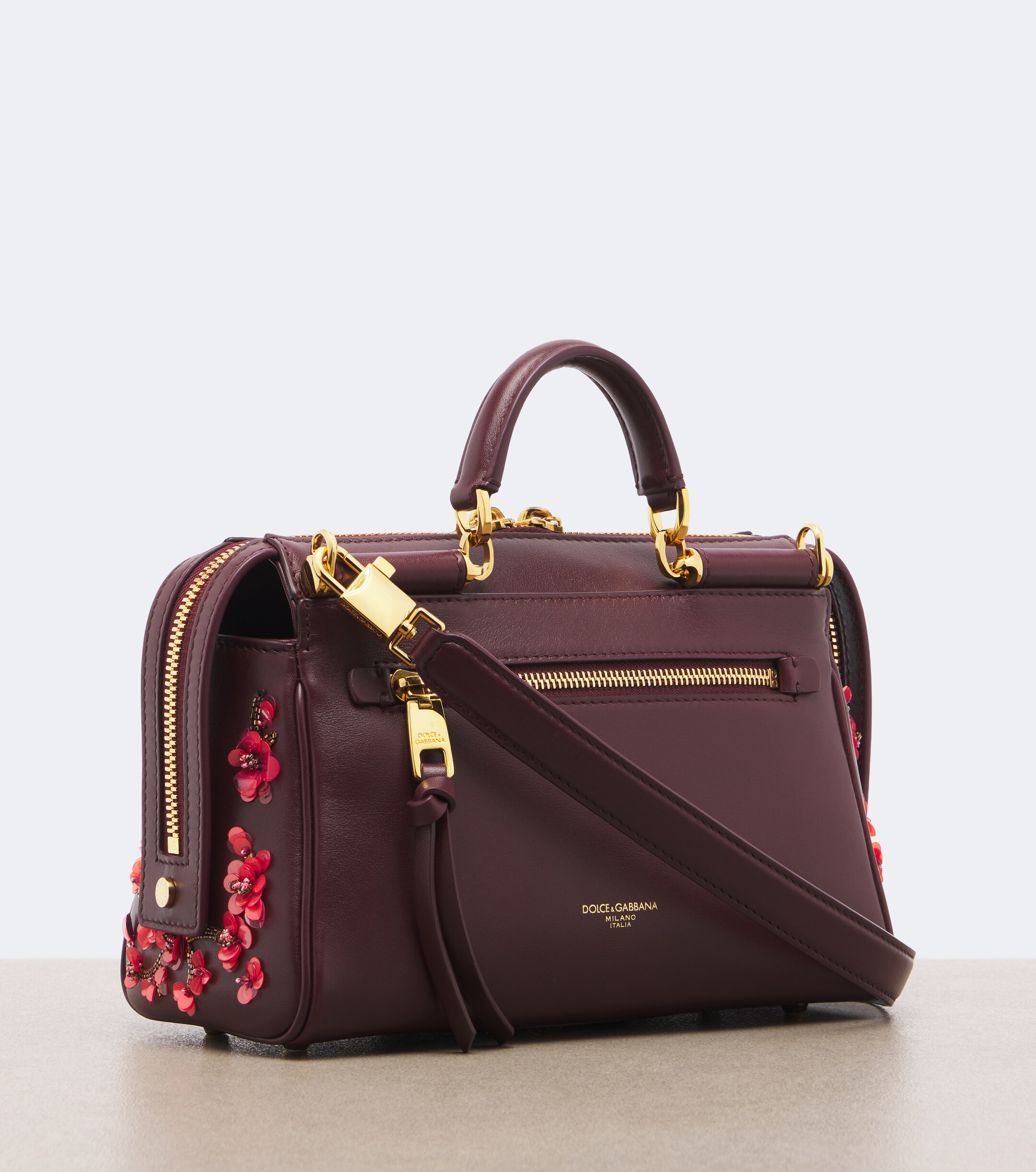 Dolce&Gabbana Dolce & Gabbana Vittoria Medium leather top-handle bag