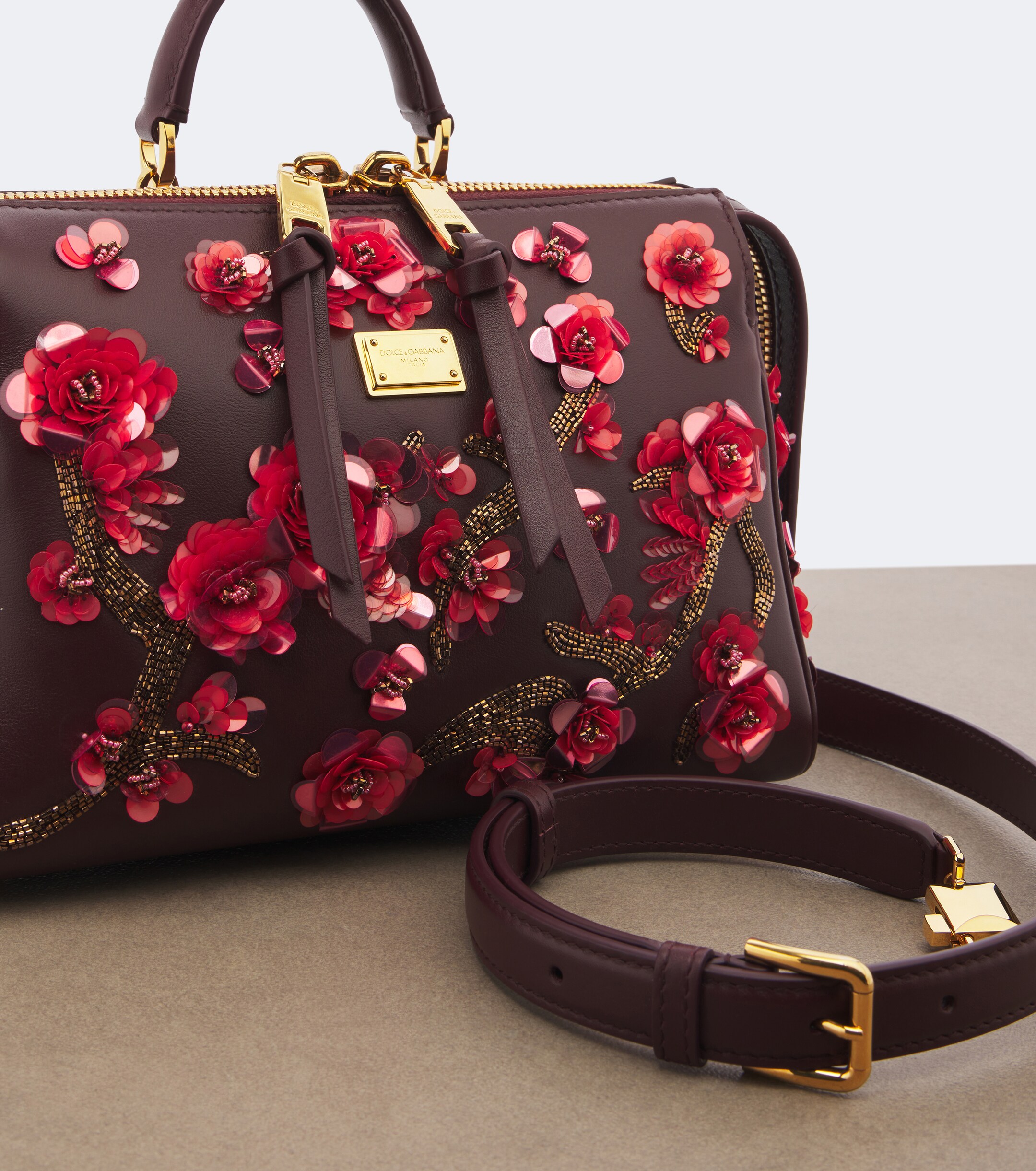 Dolce&Gabbana Dolce & Gabbana Vittoria Medium leather top-handle bag