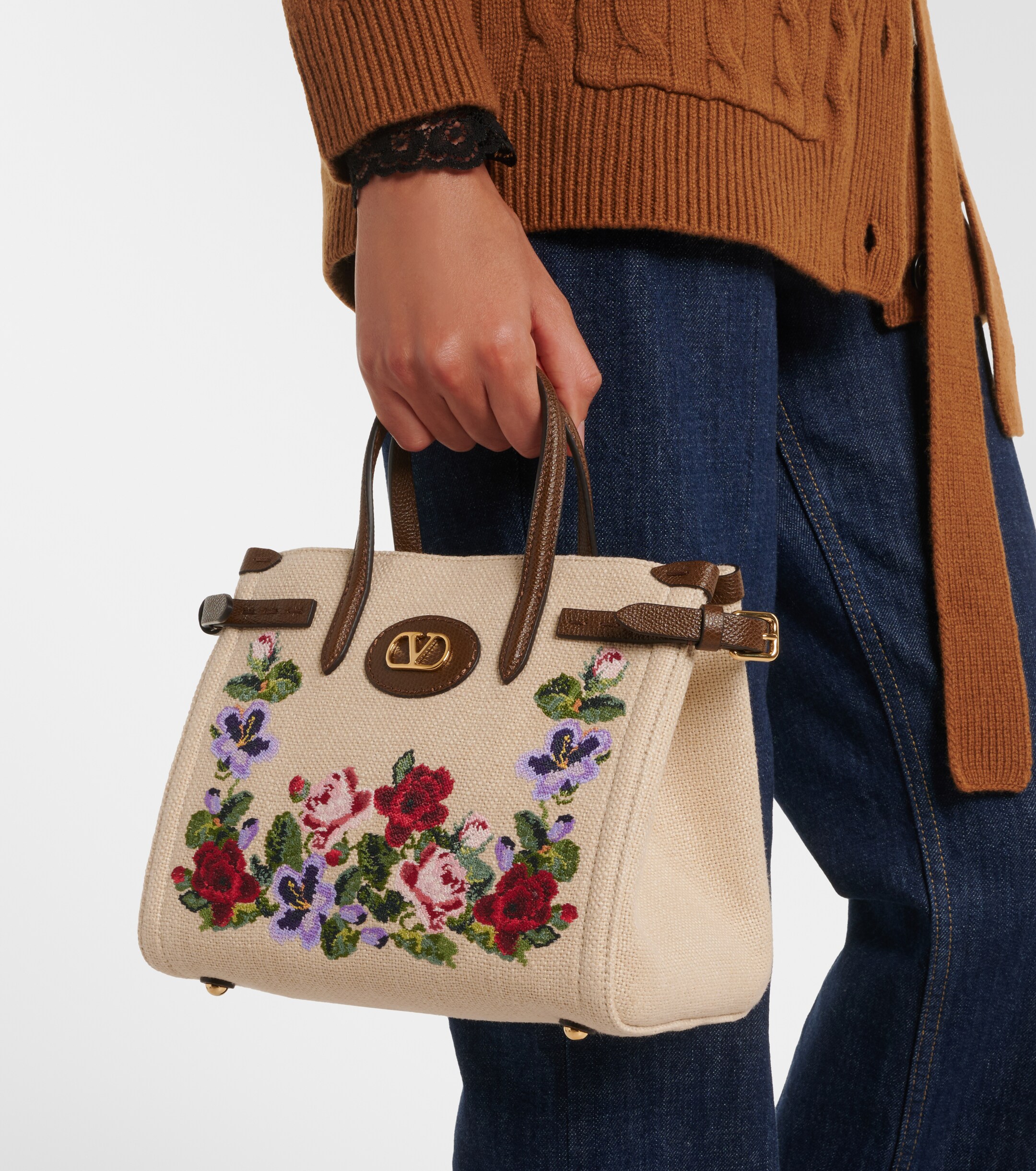 Valentino Garavani Antibes Medium canvas top-handle bag thumbnail