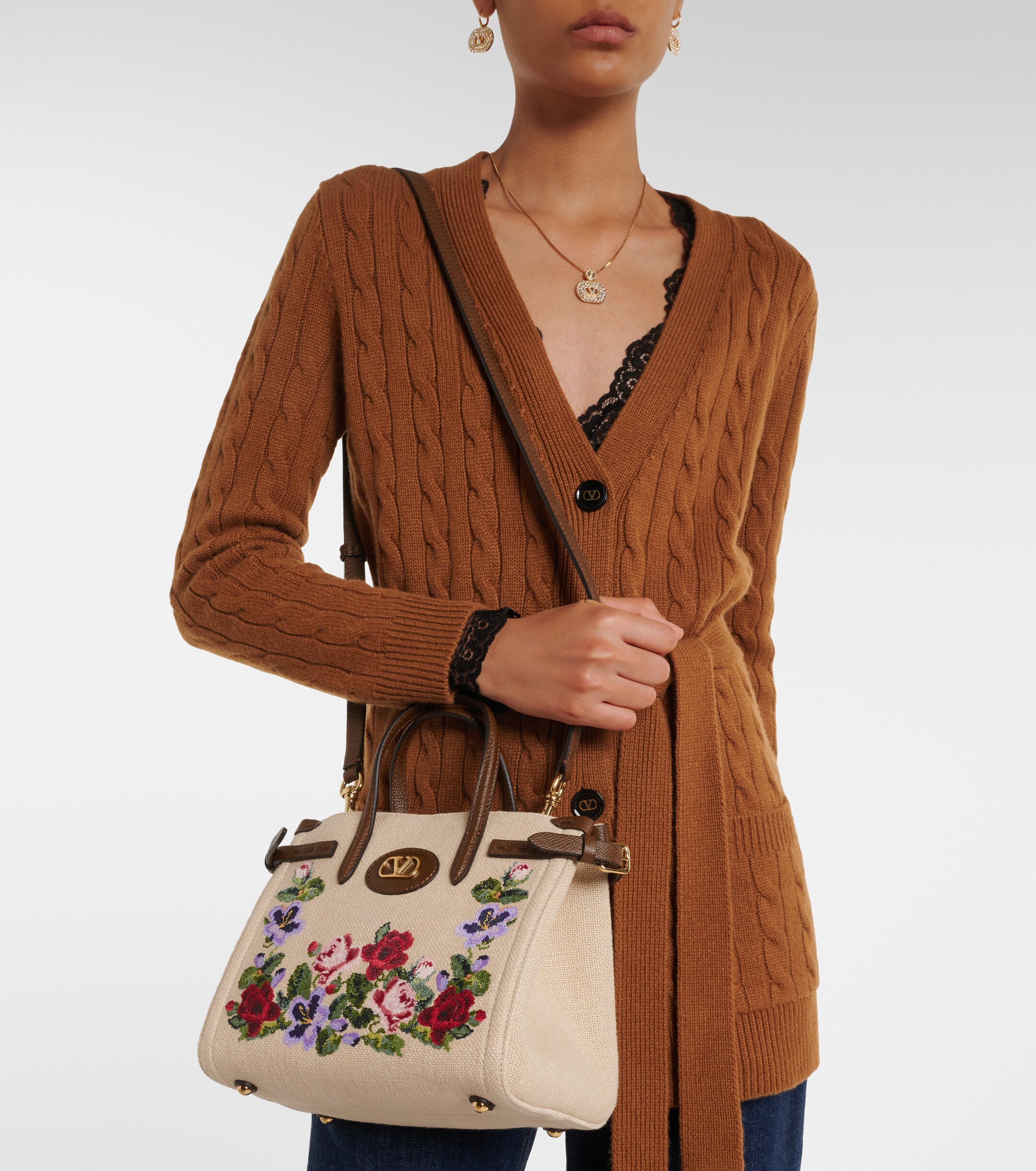 Valentino Garavani Antibes Medium canvas top-handle bag thumbnail