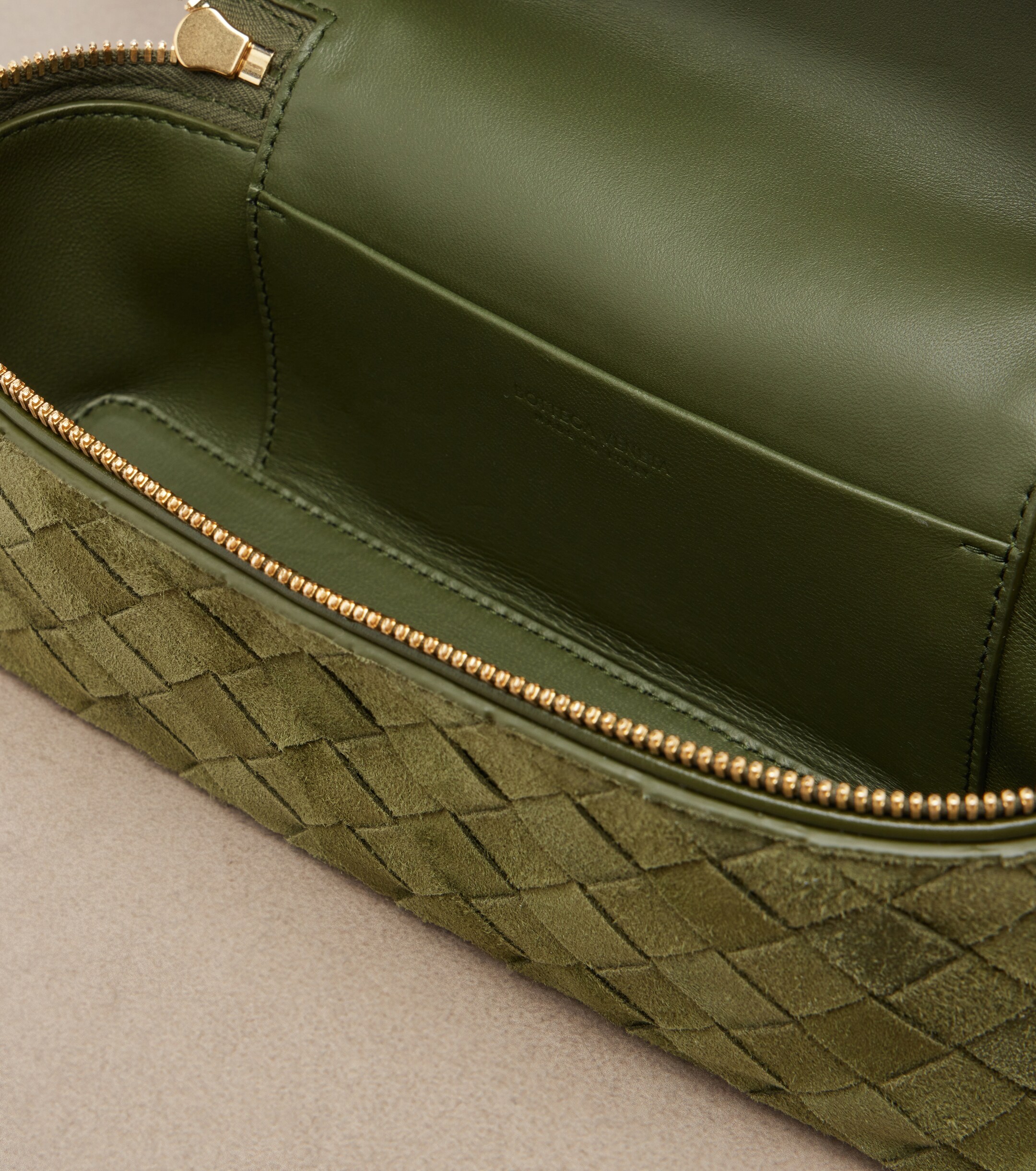 Bottega Veneta Bang Bang Intrecciato suede vanity bag