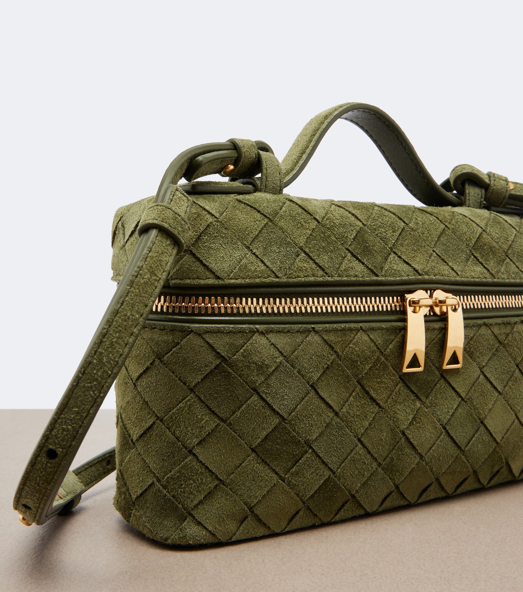 Bottega Veneta Bang Bang Intrecciato suede vanity bag