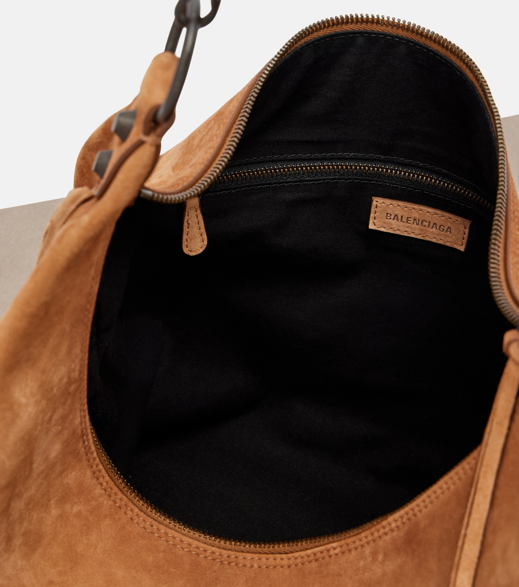 Balenciaga Le City Medium suede shoulder bag