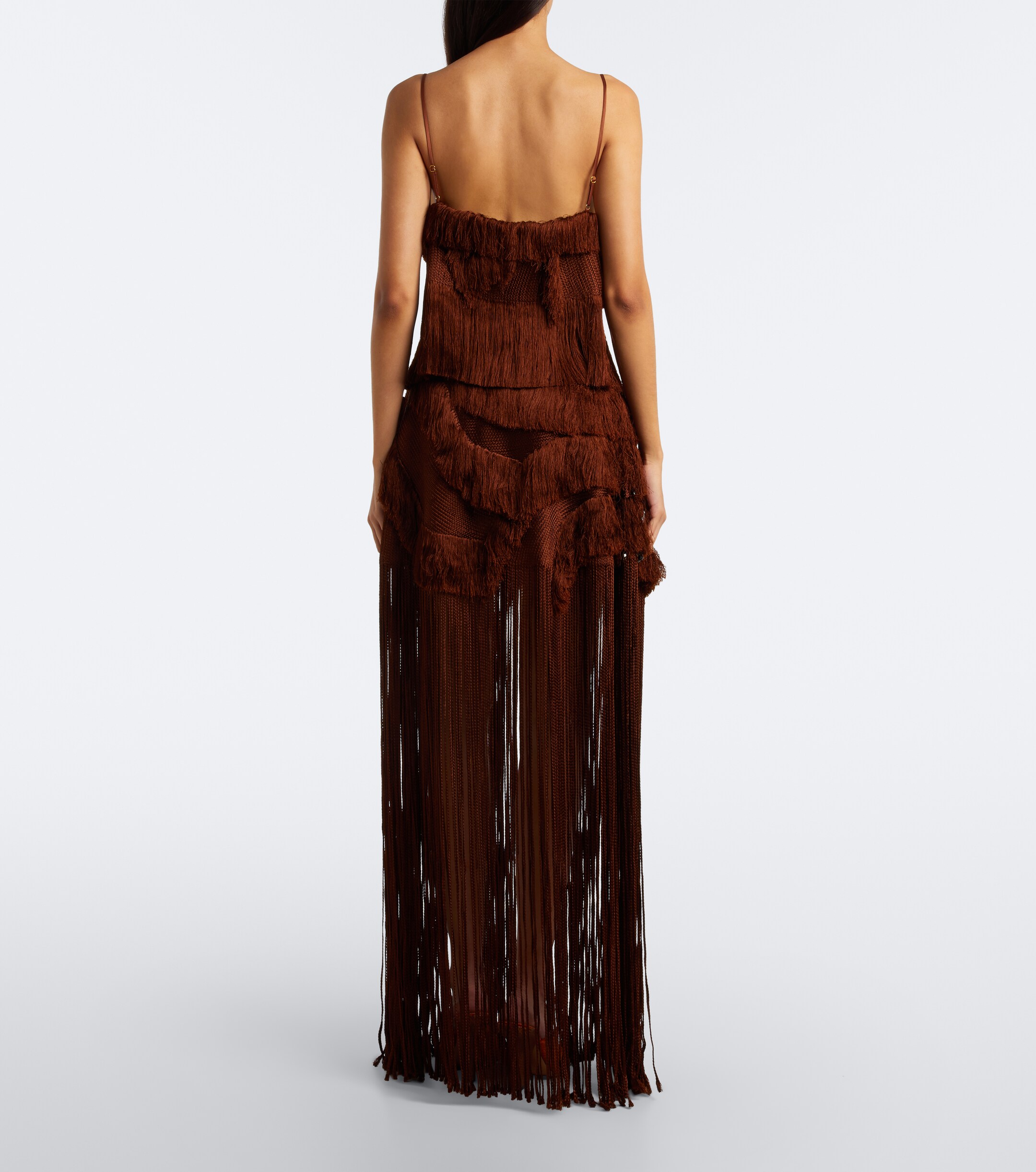 Xu Zhi Xu Zhi Braided embellished fringed miniskirt