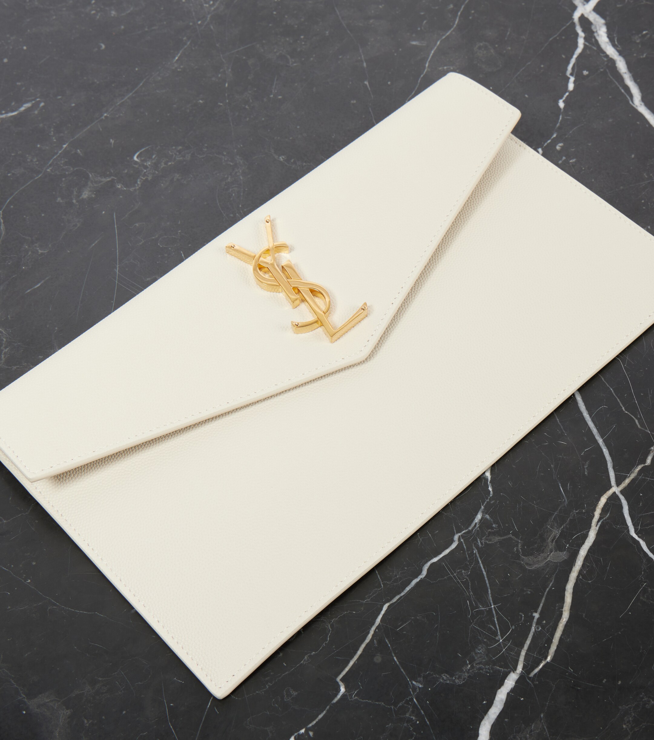Saint Laurent Uptown leather clutch