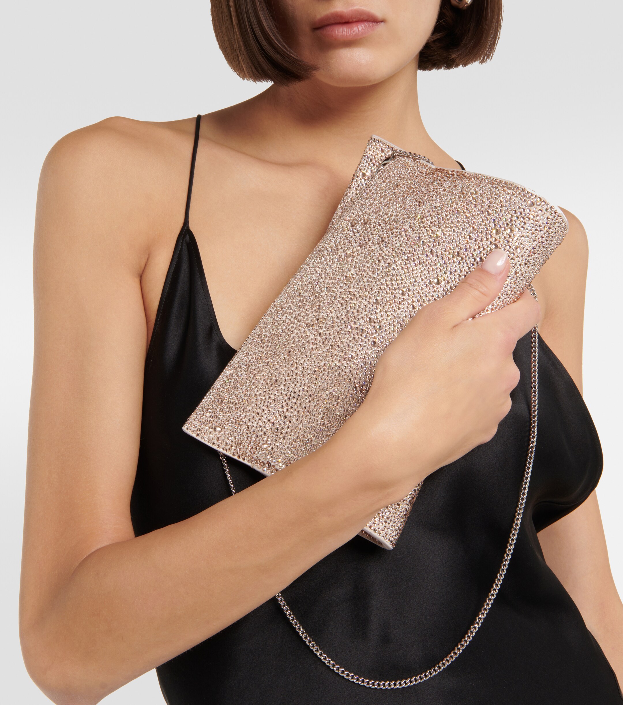 CHRISTIAN LOUBOUTIN Loubitwist Small embellished clutch