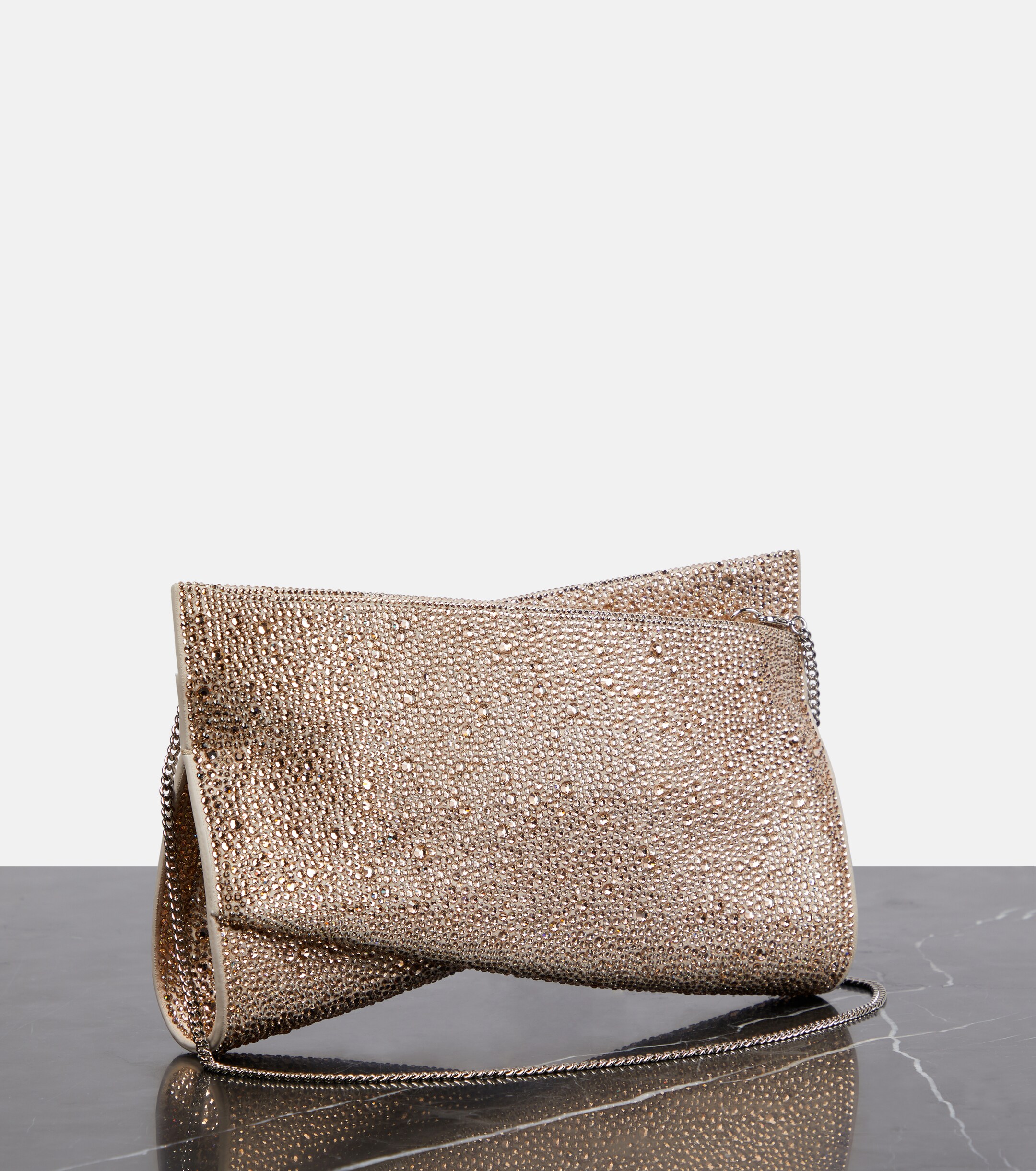 CHRISTIAN LOUBOUTIN Loubitwist Small embellished clutch