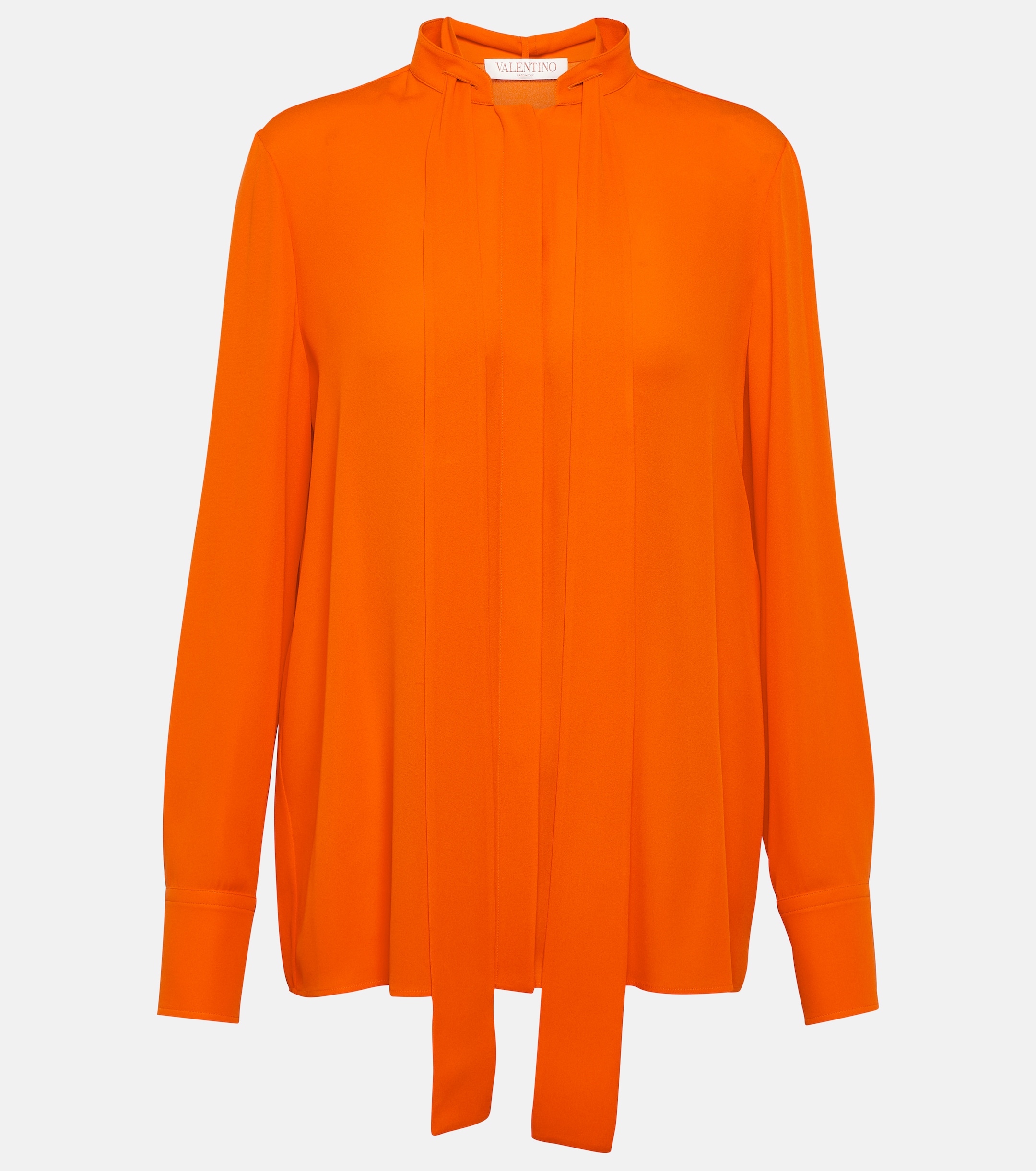 Valentino Scarf neckline silk shirt