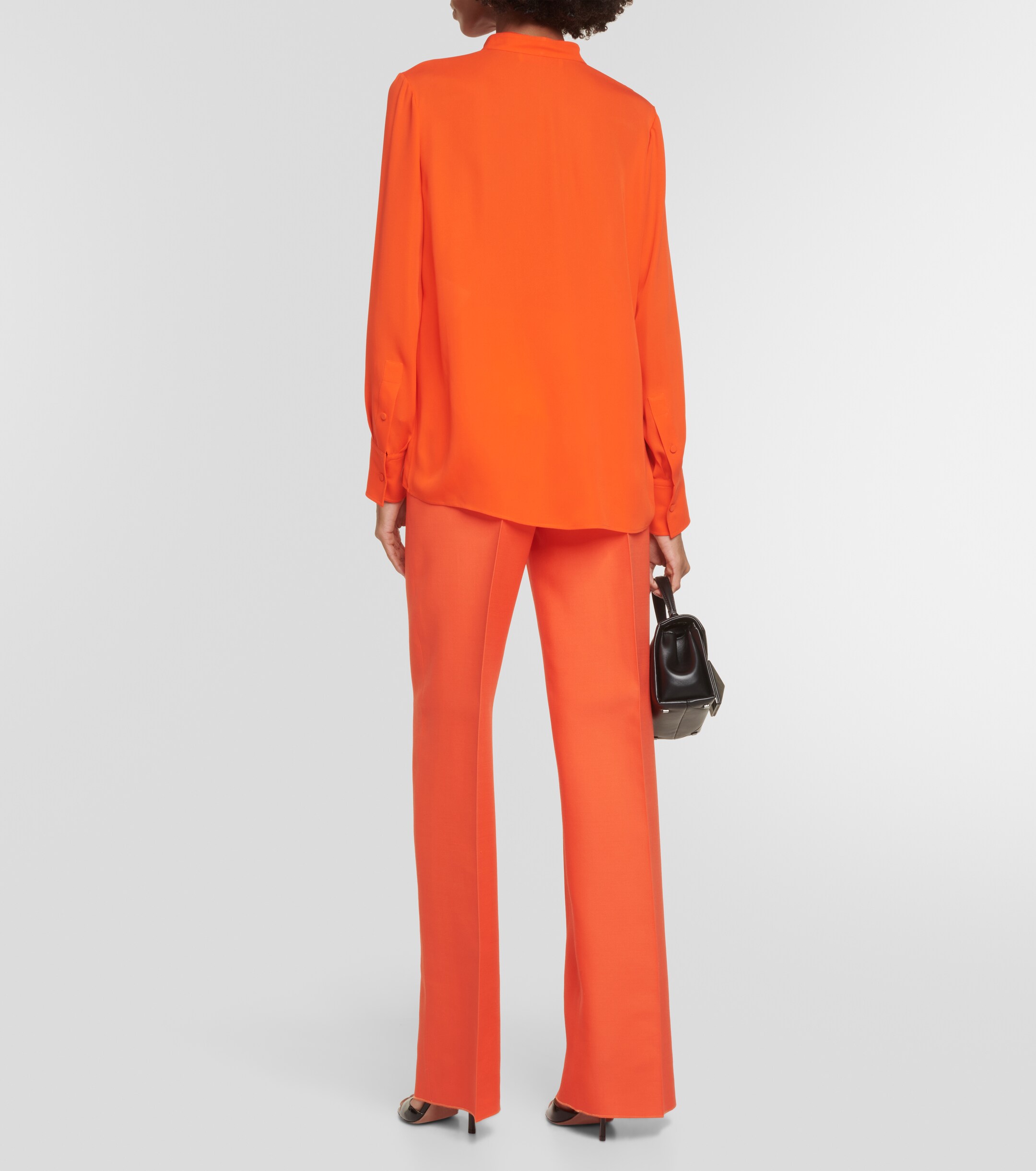 Valentino Scarf neckline silk shirt