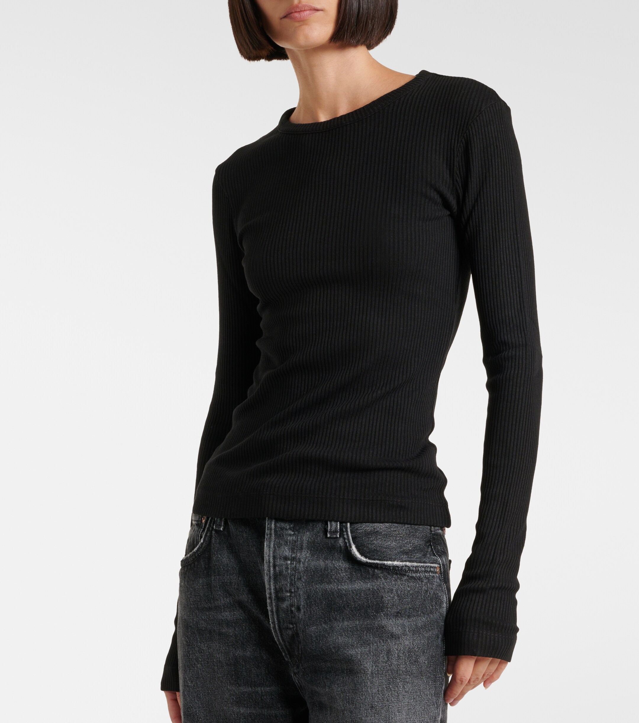 Citizens Of Humanity Bina ribbed-knit jersey top thumbnail