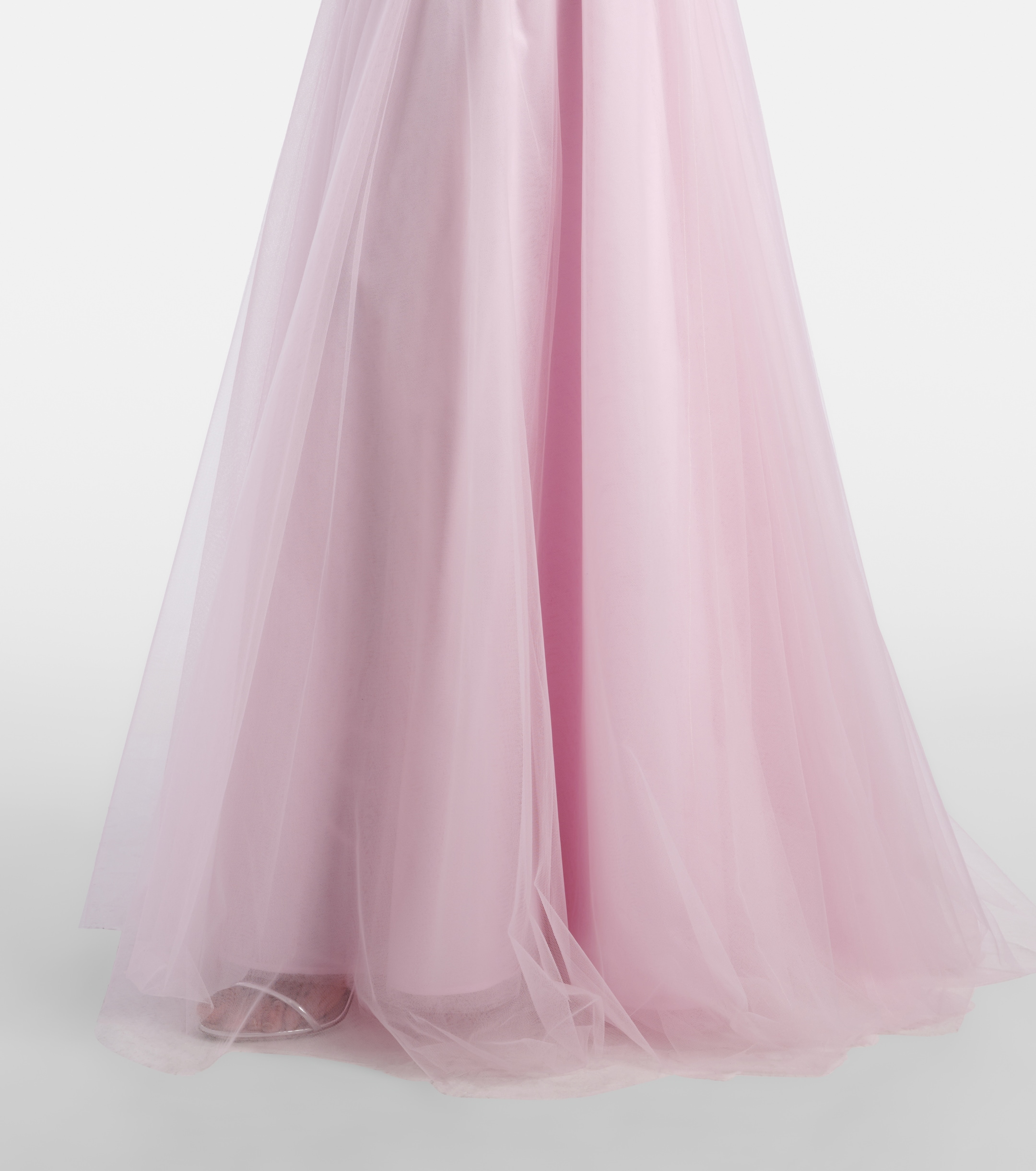 Costarellos - Edra embellished tulle bustier gown