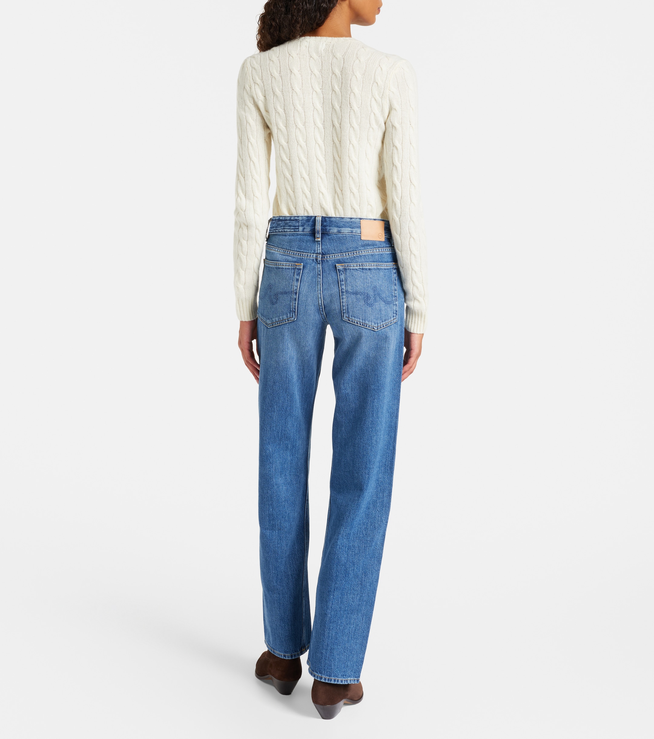 AG Jeans Siena low-rise straight jeans Plush