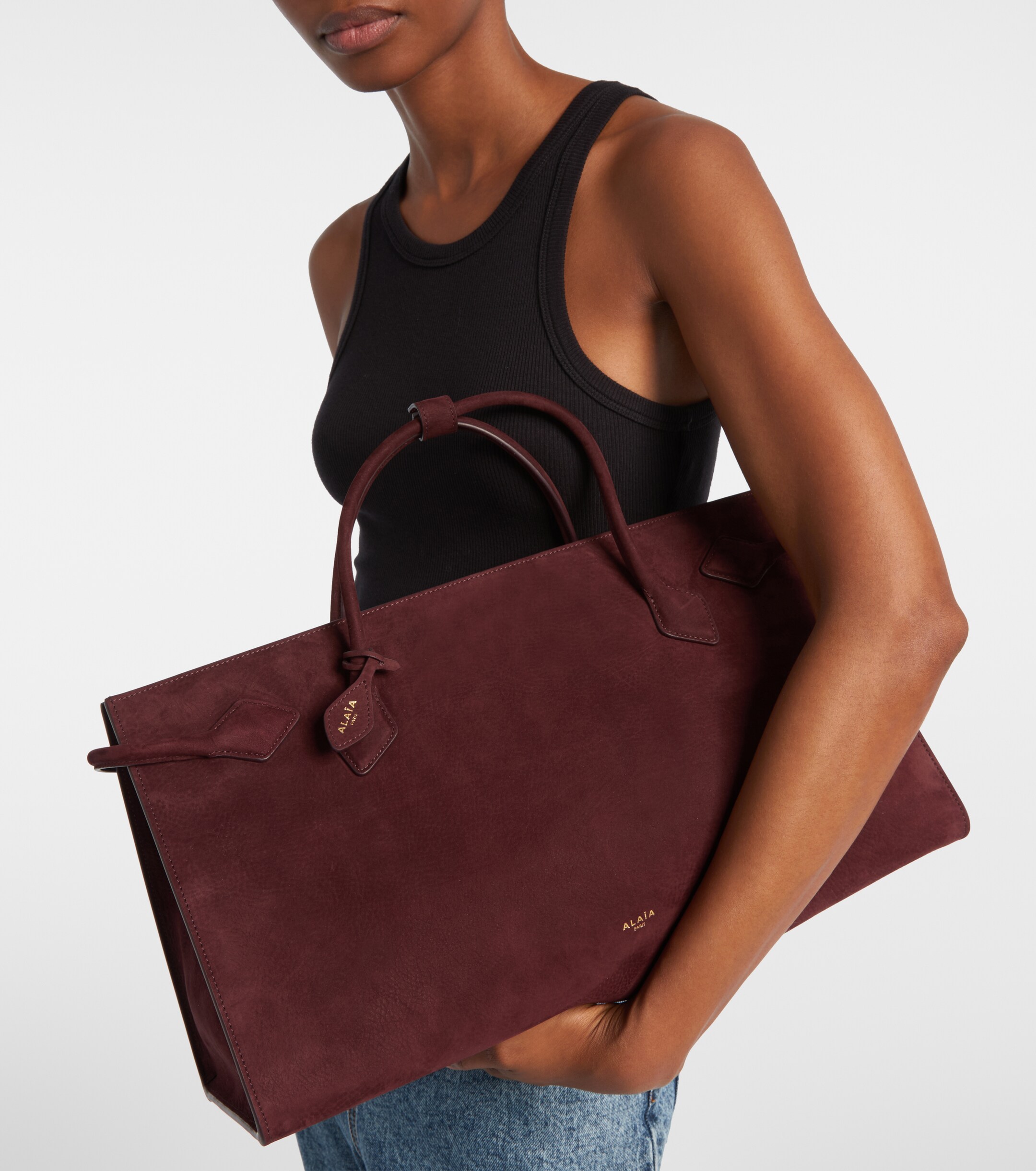 Alaïa Le Teckel Large leather shoulder bag