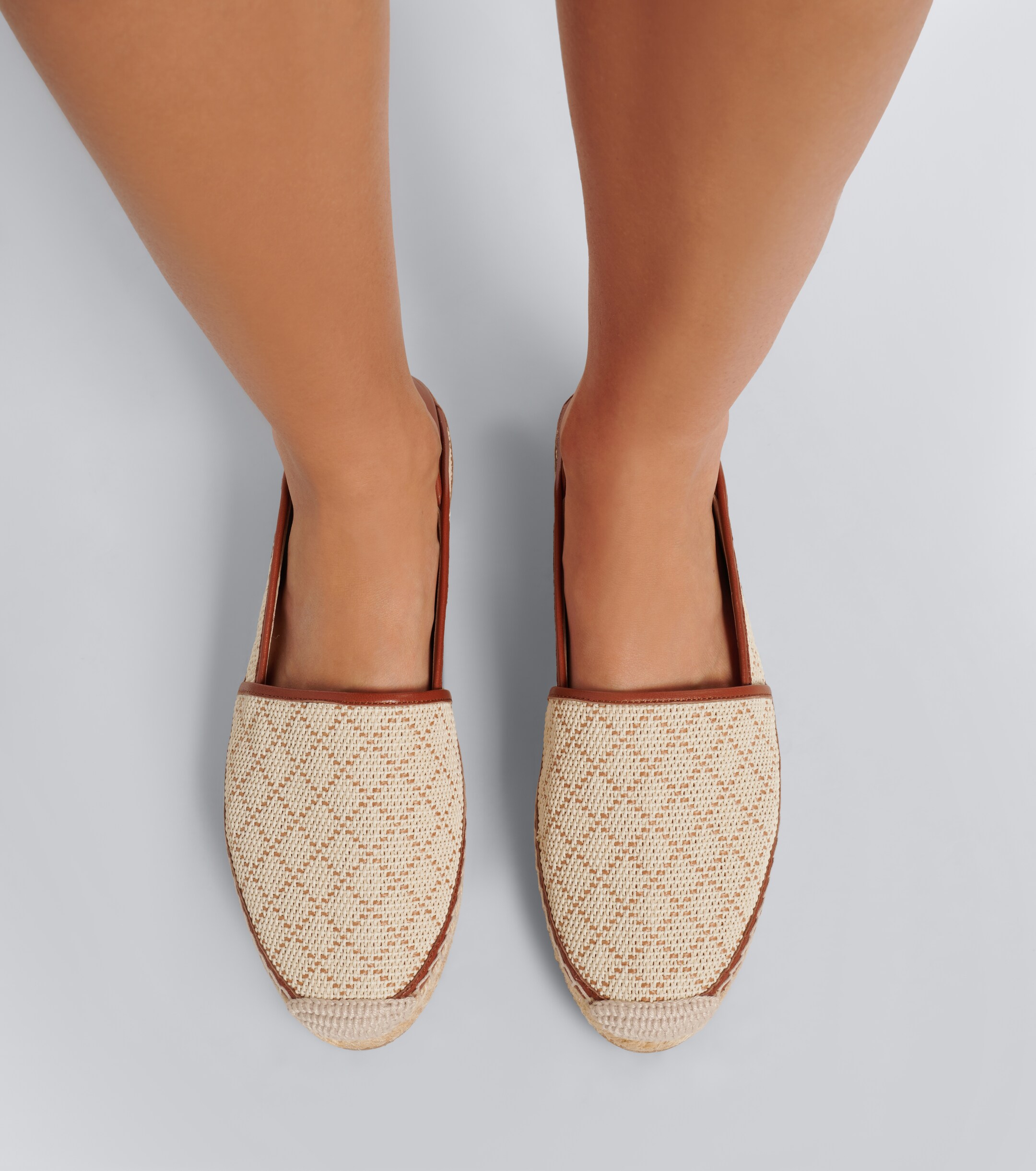 MANOLO BLAHNIK Manolo Blahnik Espadra raffia-effect espadrilles