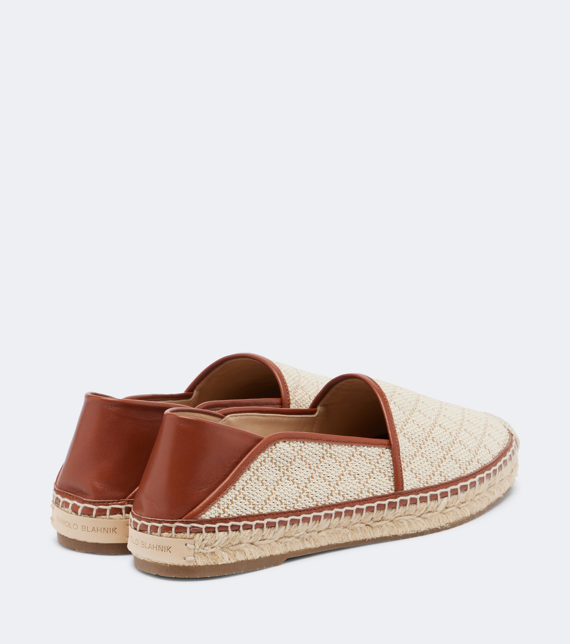 MANOLO BLAHNIK Manolo Blahnik Espadra raffia-effect espadrilles