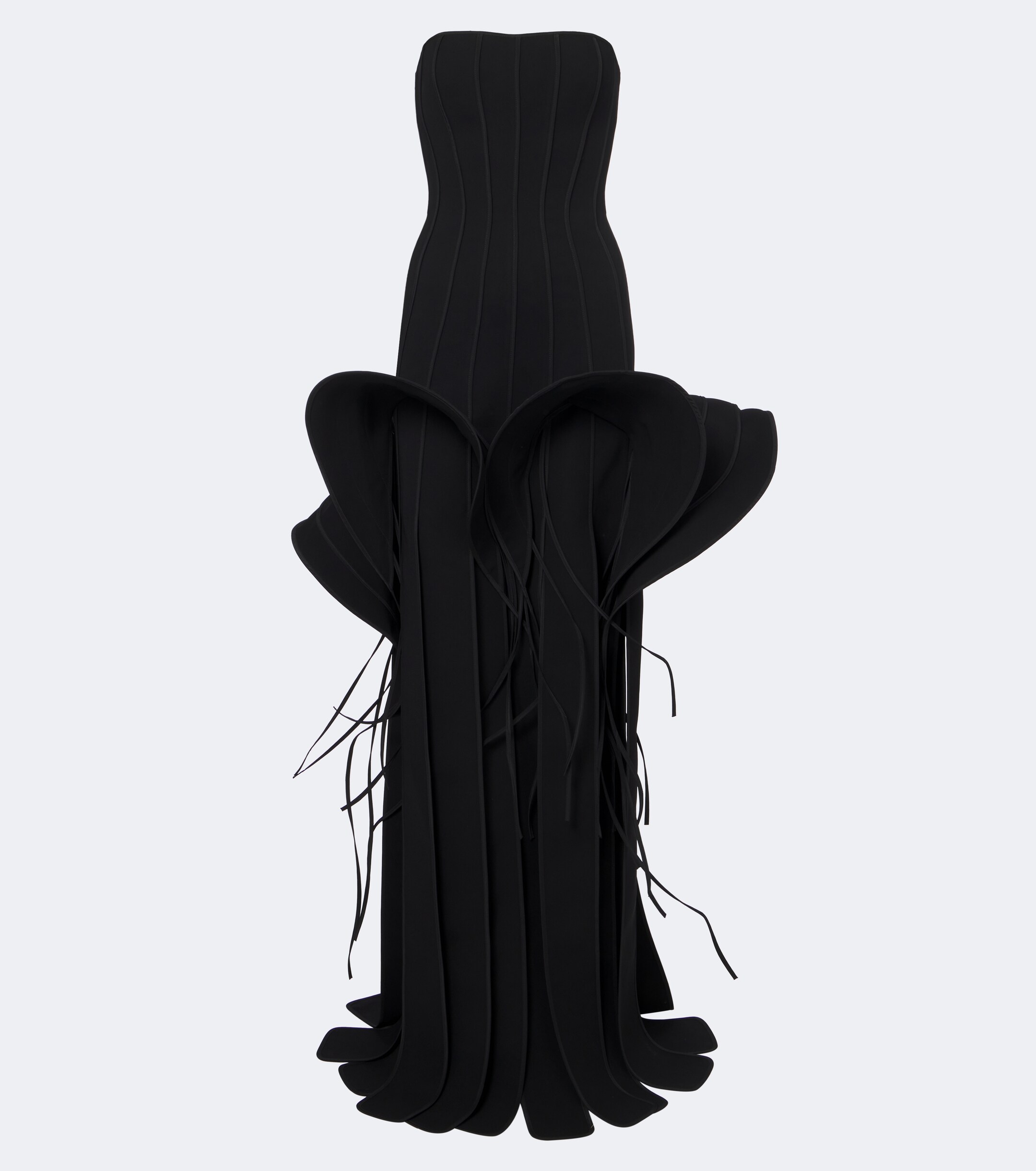 Maticevski Maticevski Kingdom fringed peplum gown