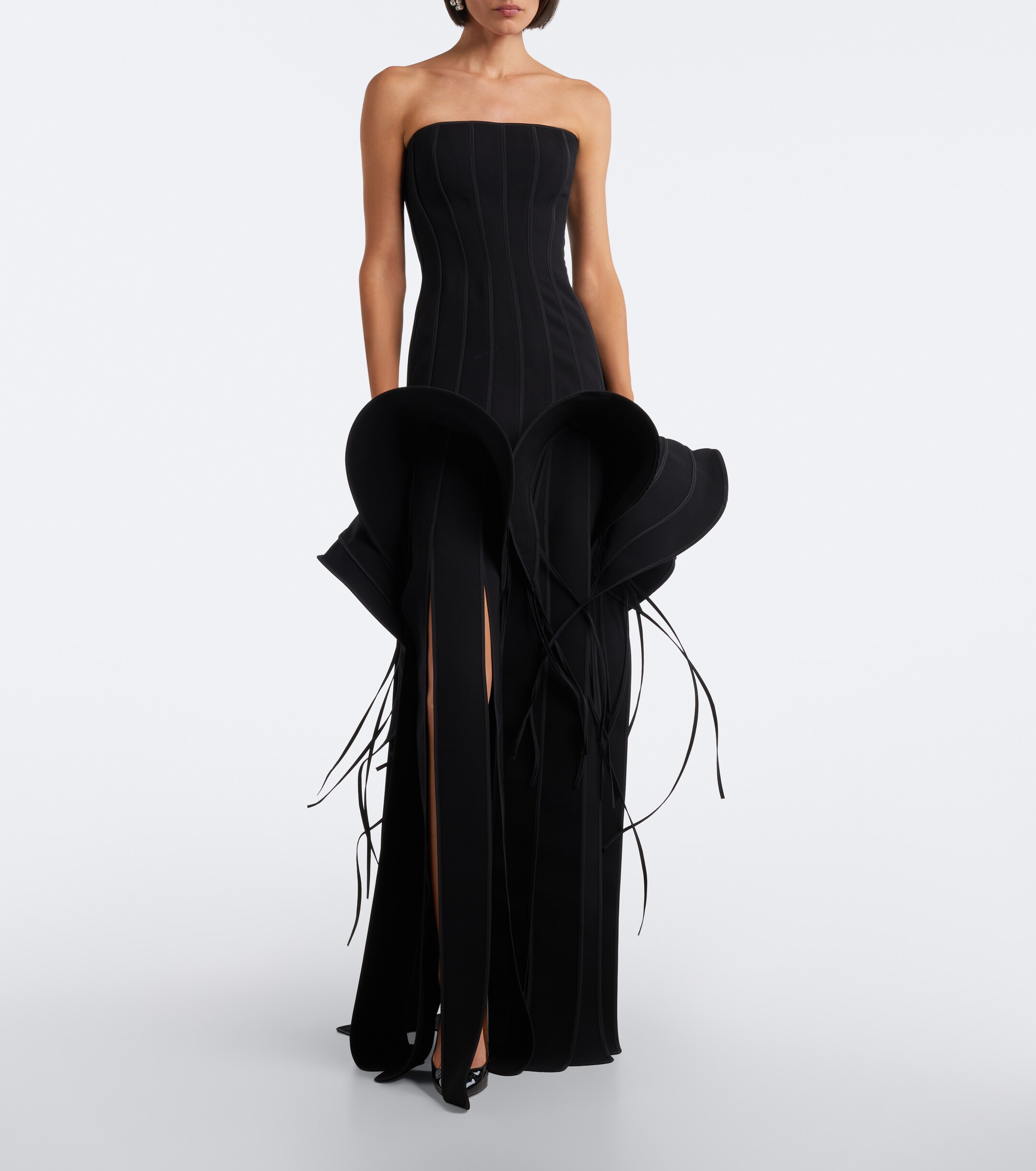 Maticevski Maticevski Kingdom fringed peplum gown