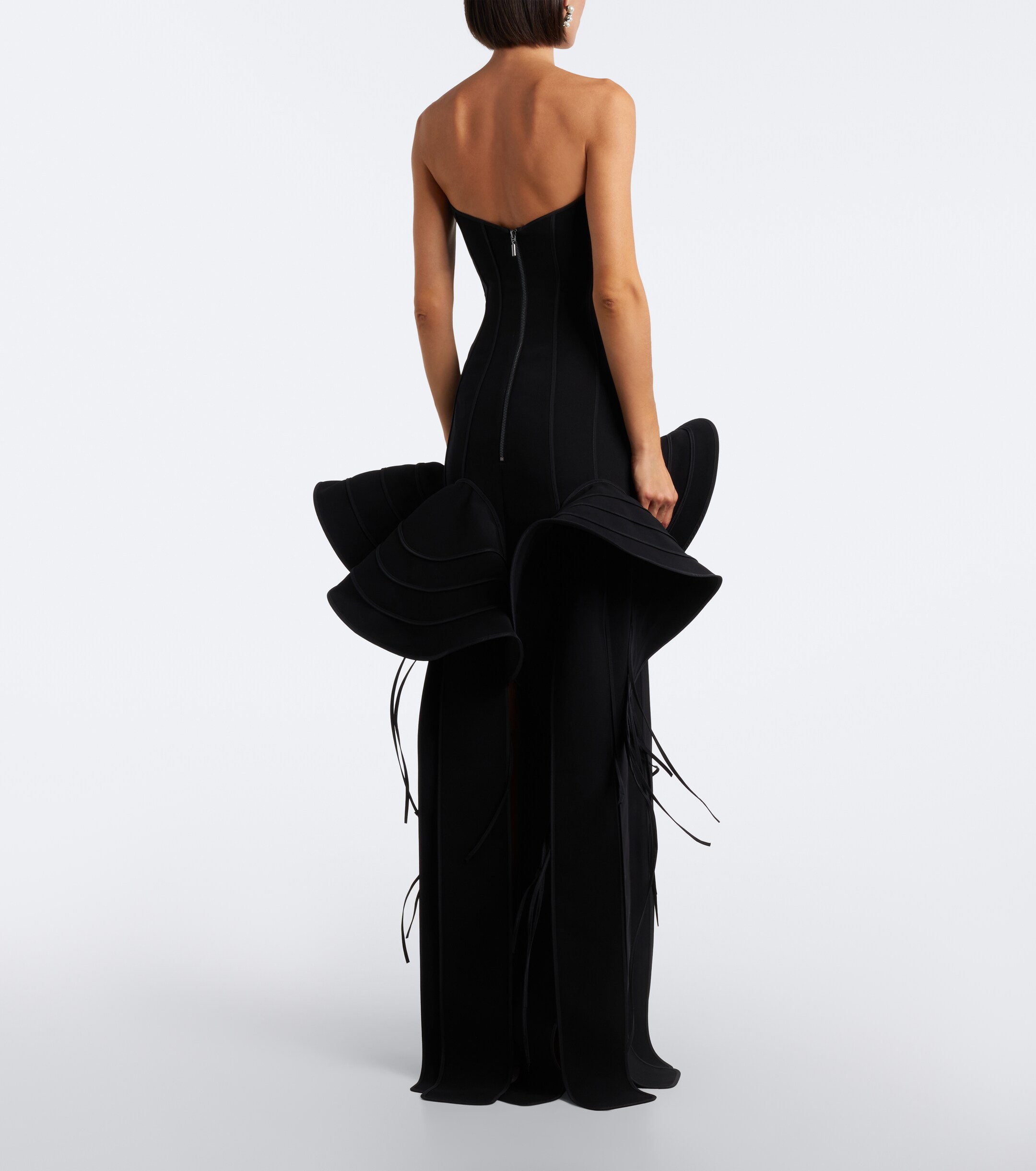 Maticevski Maticevski Kingdom fringed peplum gown