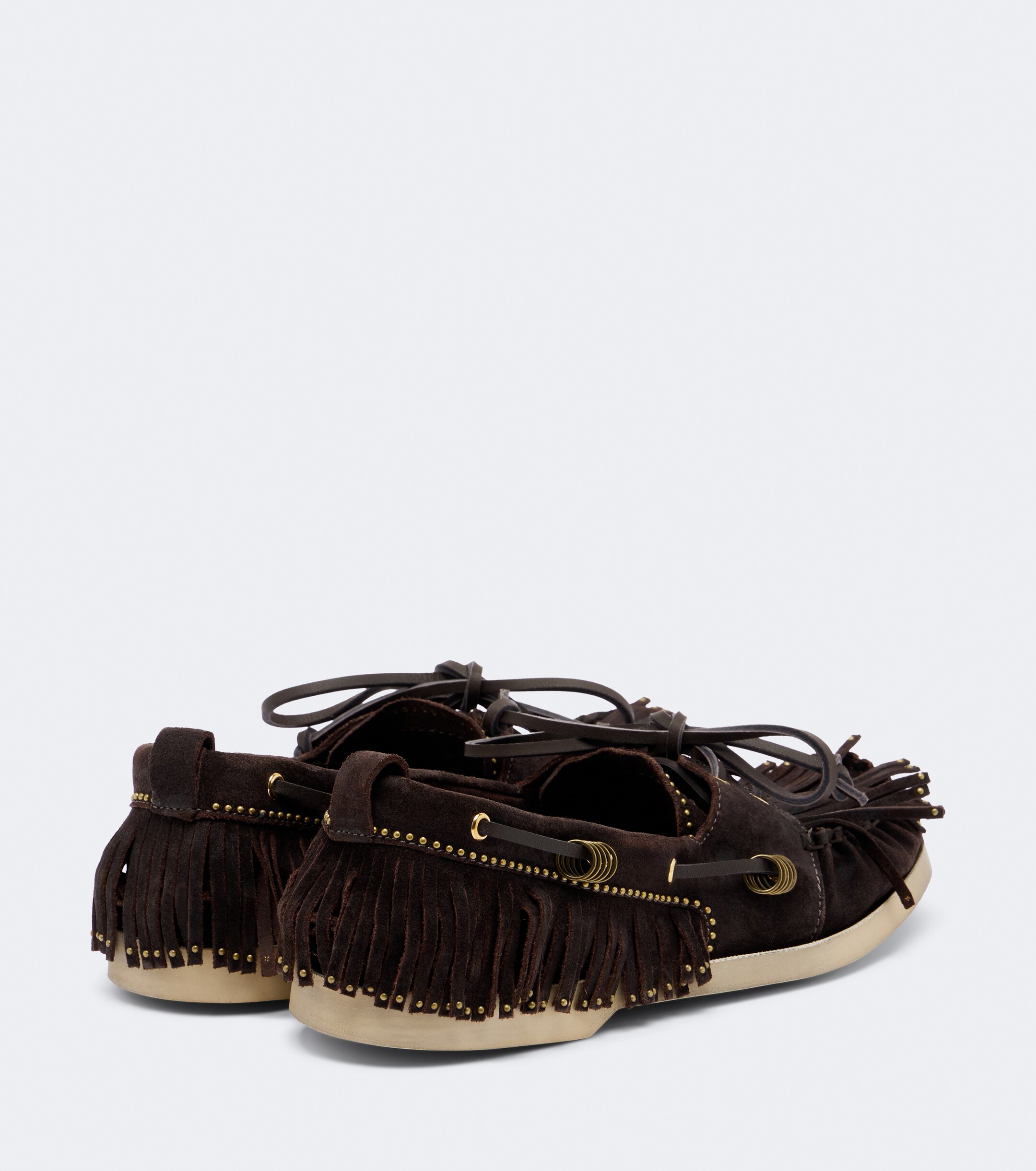 Golden Goose Golden Goose Embellished suede boat shoes