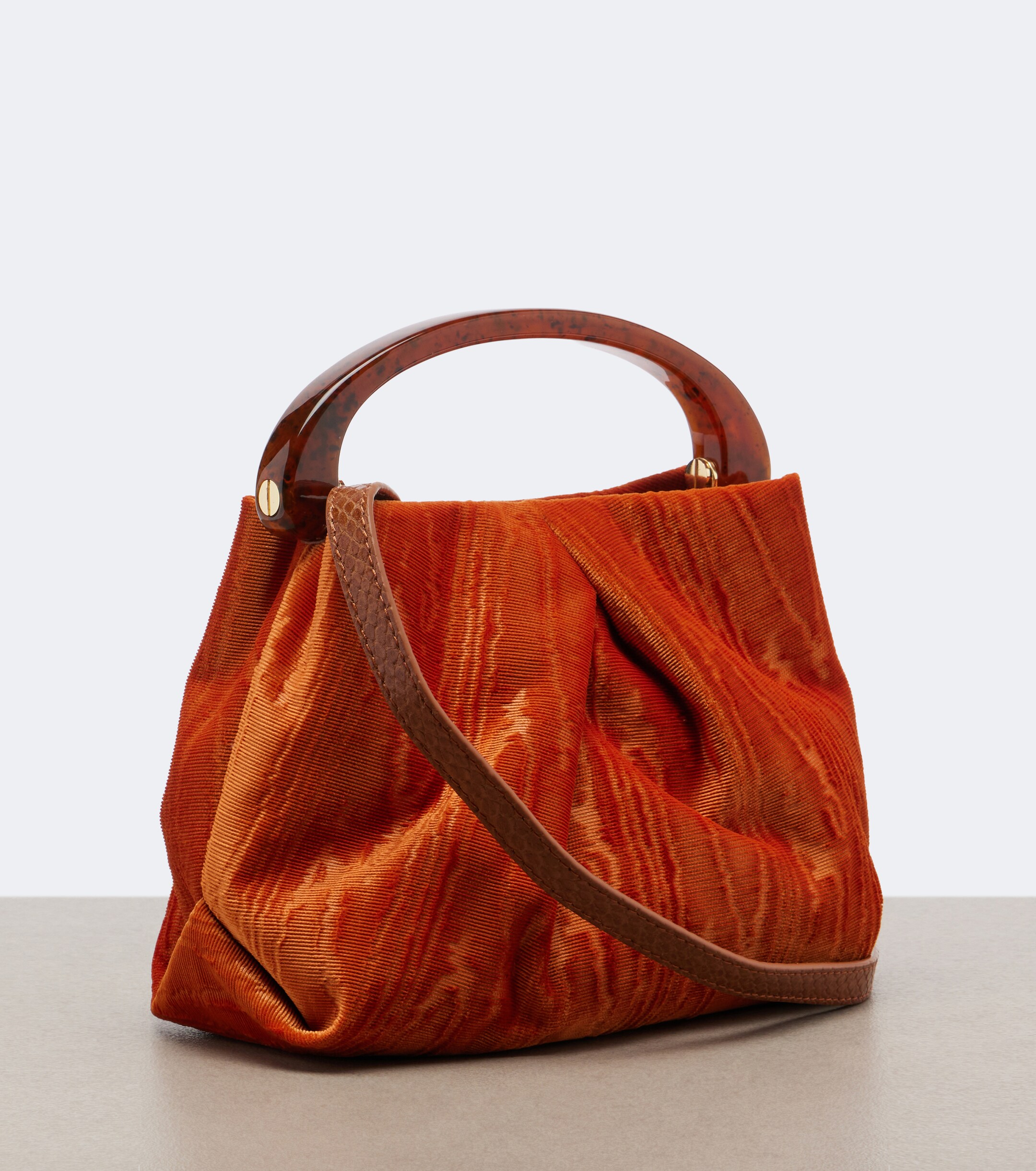 Dries Van Noten Crisp Small velvet top-handle bag