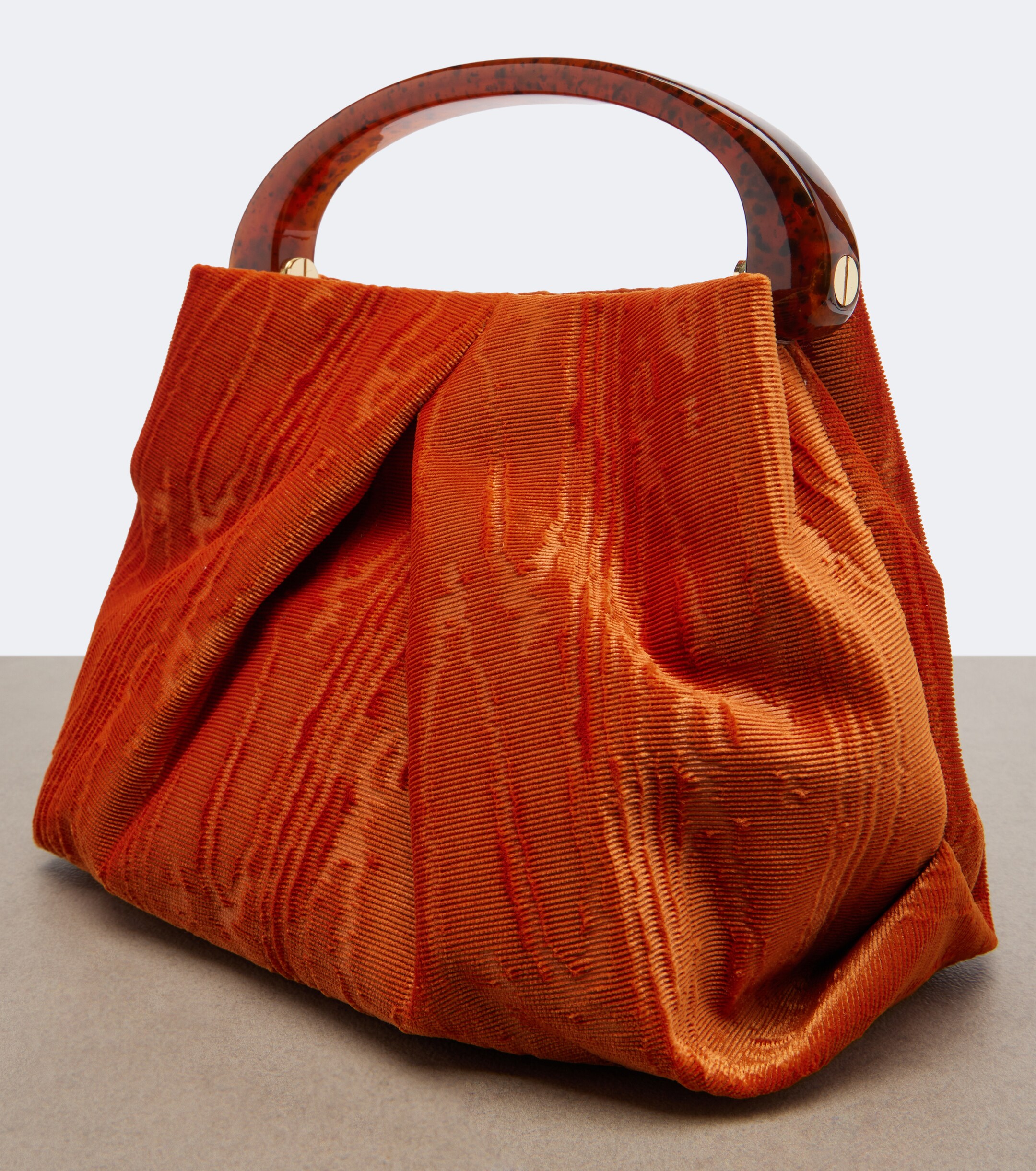 Dries Van Noten Crisp Small velvet top-handle bag