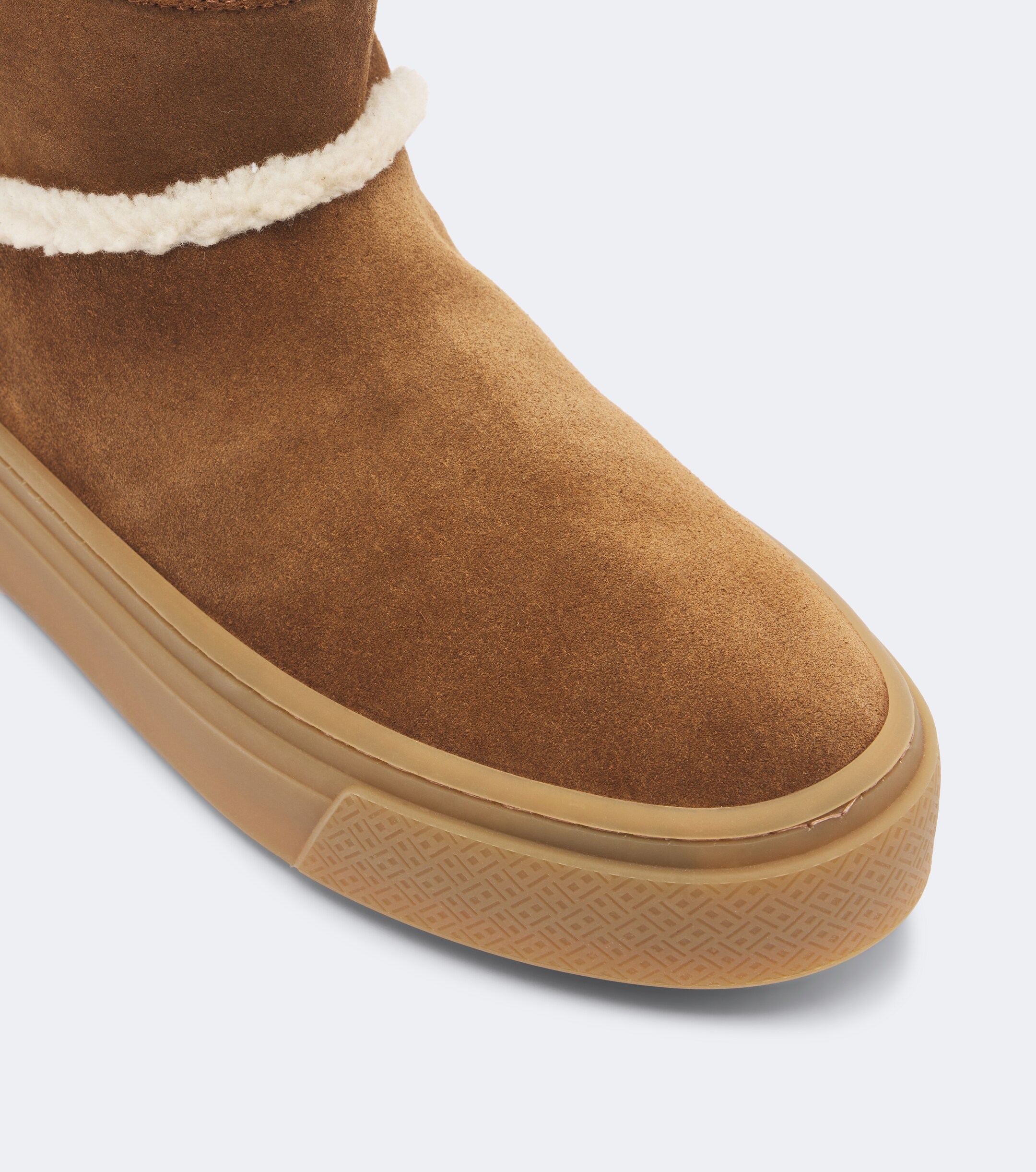 Hogan Hogan H705 shearling-trimmed suede ankle boots