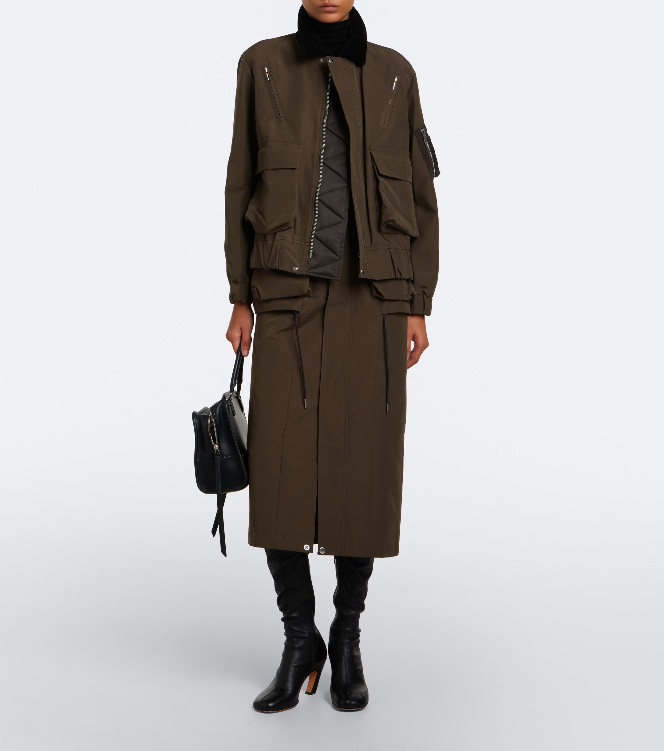 Sacai Sacai Cotton-blend blouson jacket