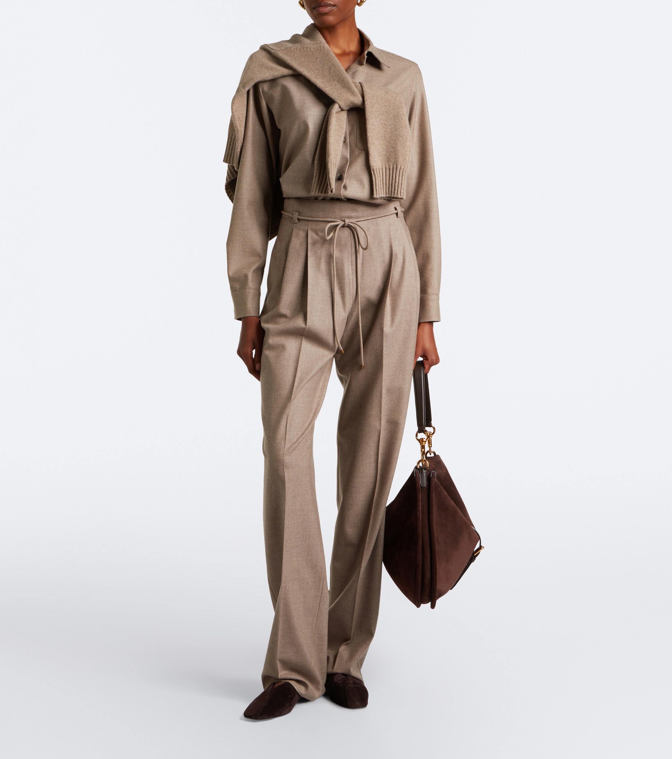 Max Mara Max Mara Cashmere-blend straight pants