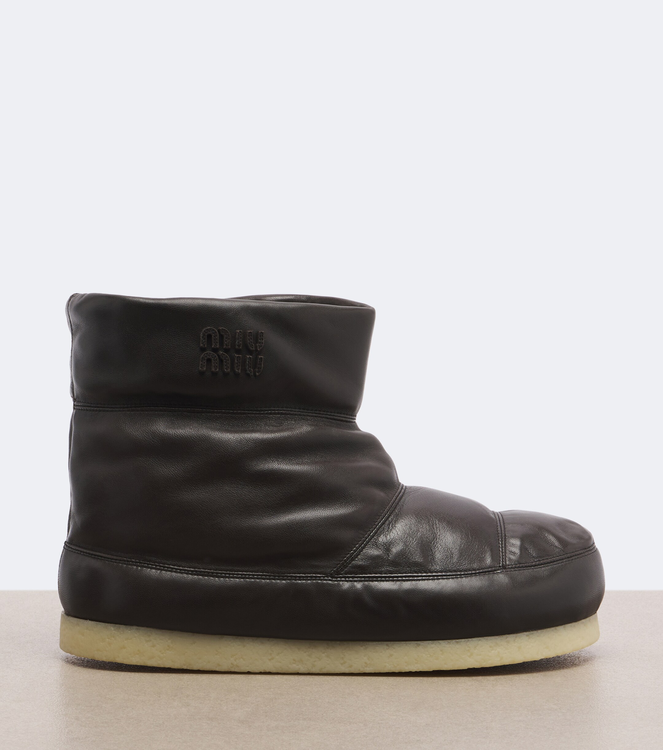Miu Miu Miu Miu Padded leather ankle boots