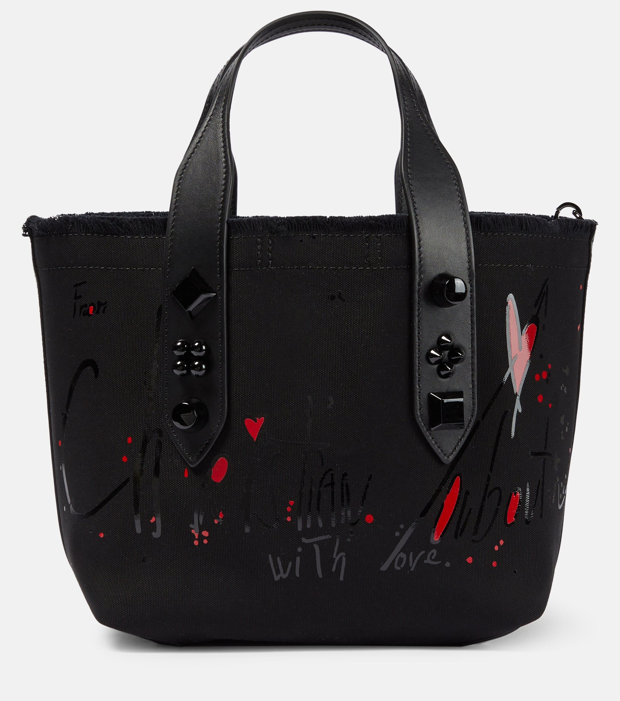 CHRISTIAN LOUBOUTIN Frangibus Small printed canvas tote bag