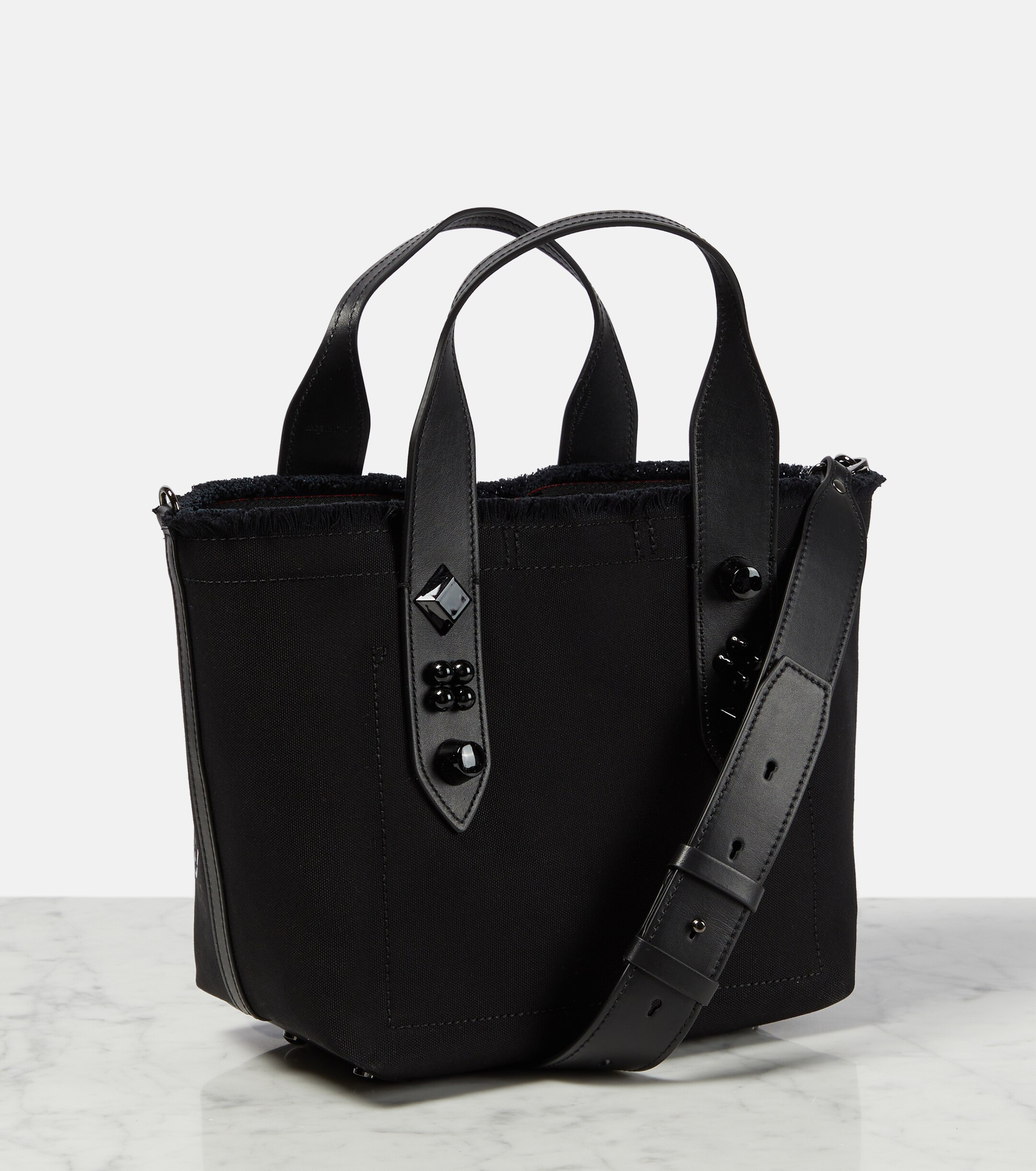 CHRISTIAN LOUBOUTIN Frangibus Small printed canvas tote bag