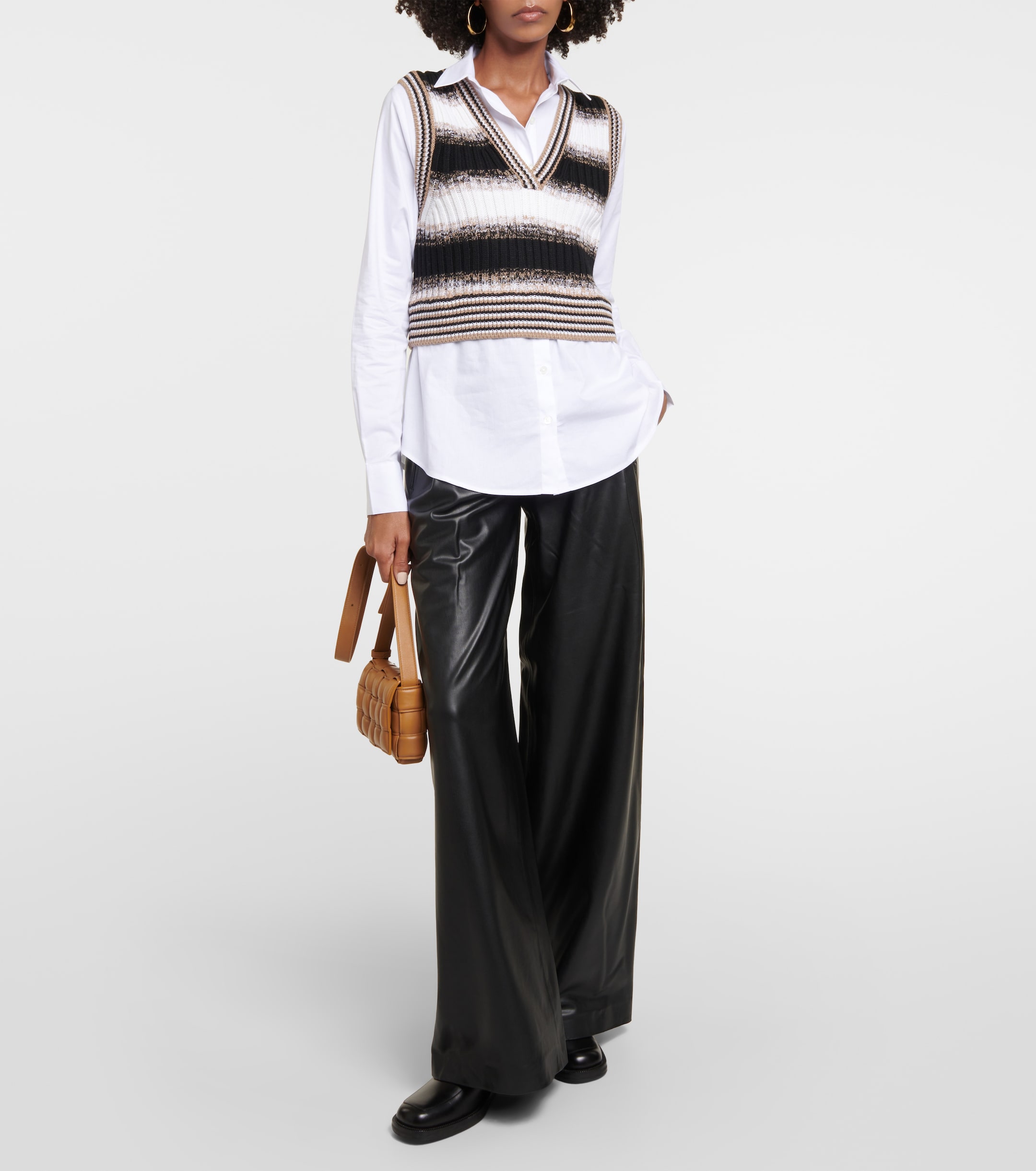 Veronica Beard Spear cotton-blend and wool shirt