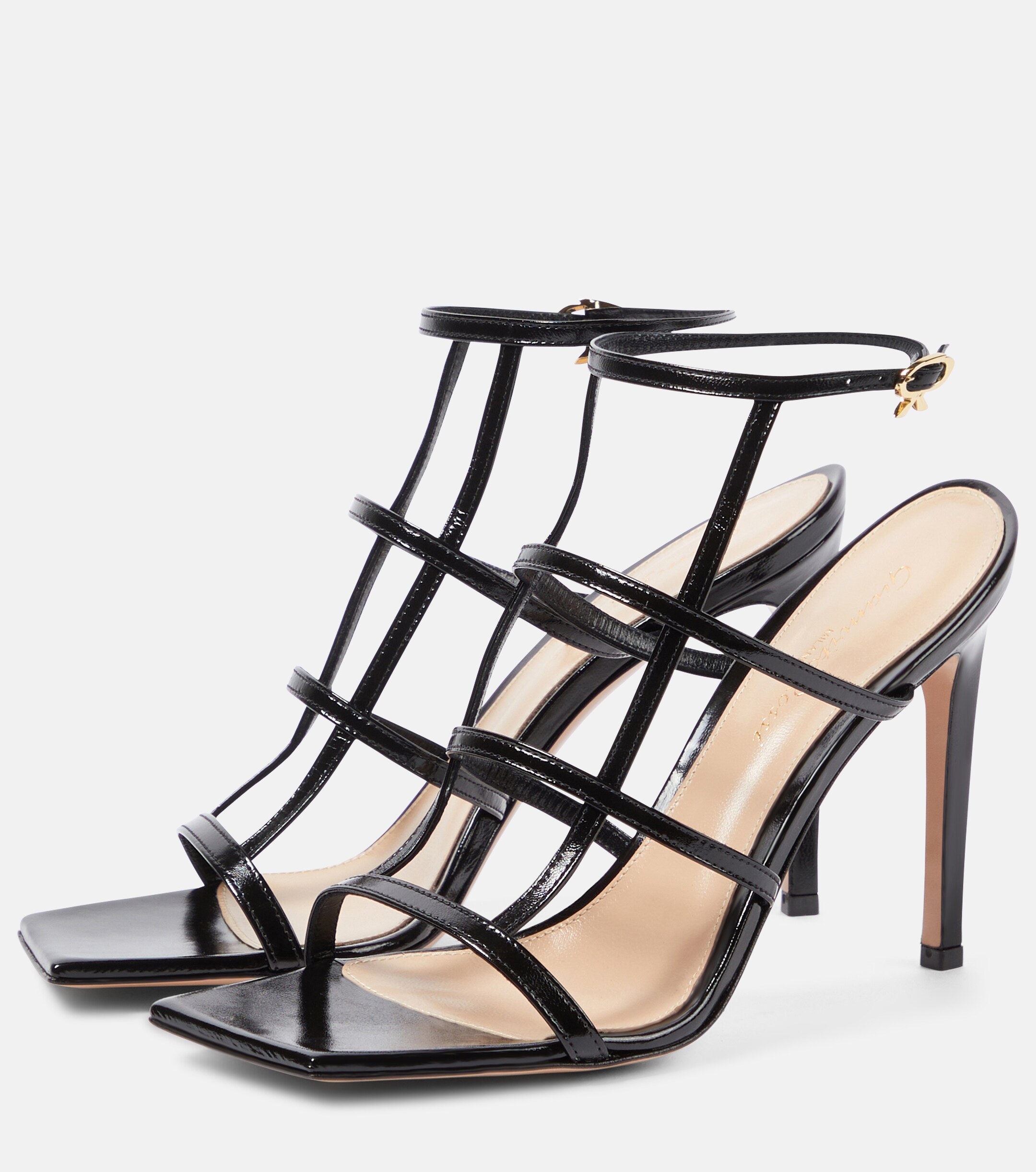 GIANVITO ROSSI Mondry 95 leather sandals thumbnail