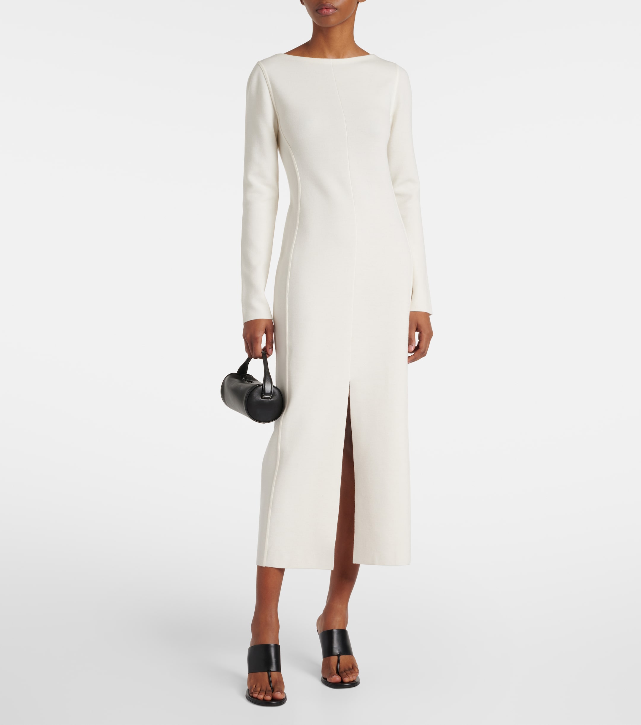 The Row Iragi knitted midi dress