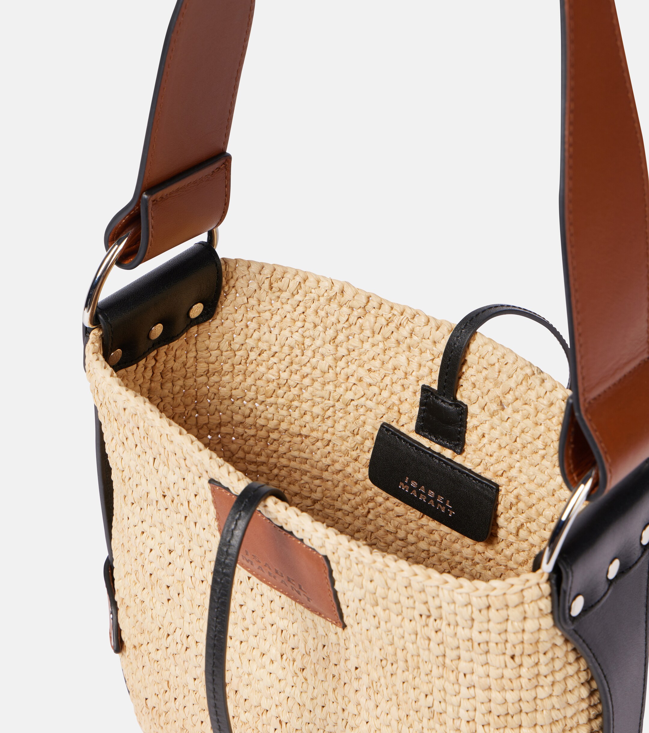 Isabel Marant Bayia Mini raffia shoulder bag