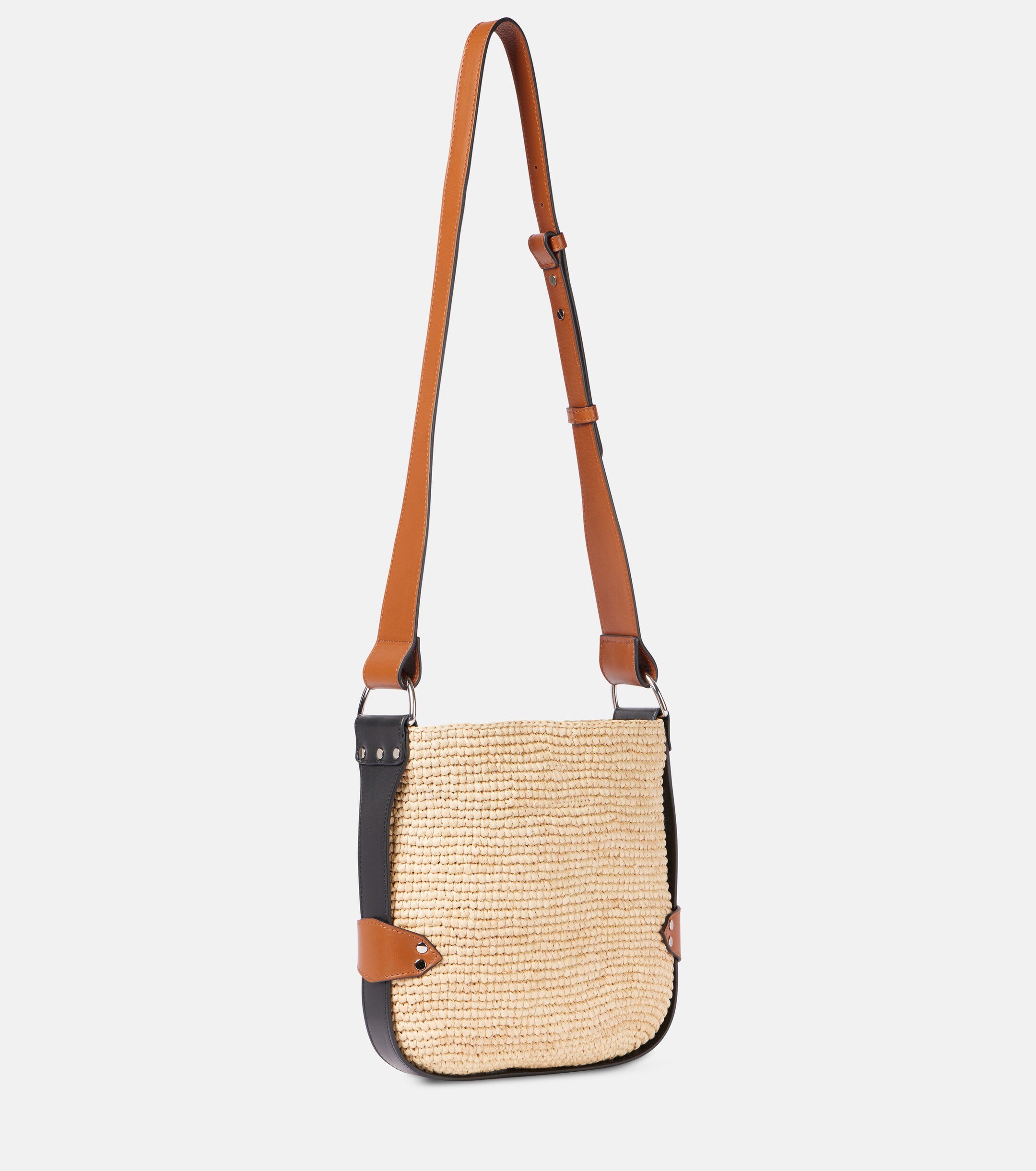 Isabel Marant Bayia Mini raffia shoulder bag