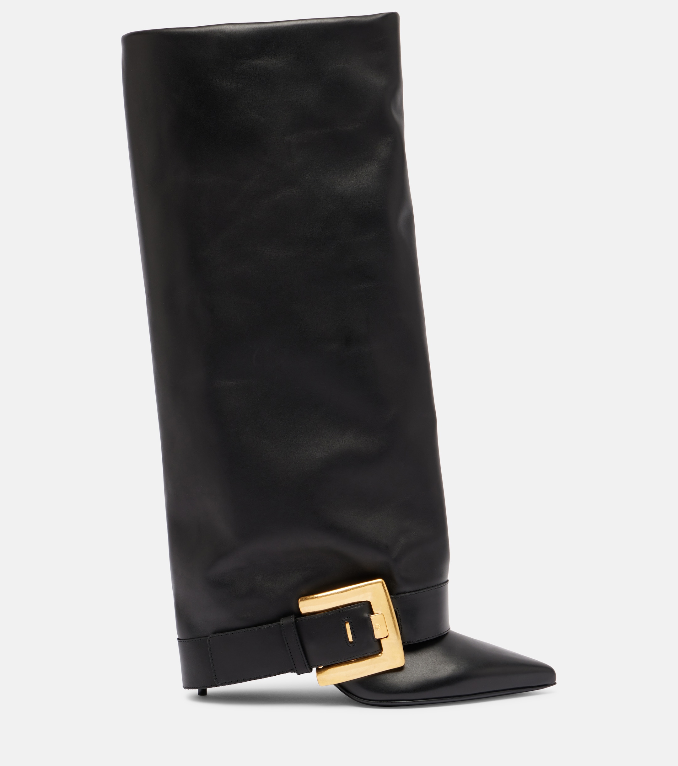 Balmain Anthem leather knee-high boots