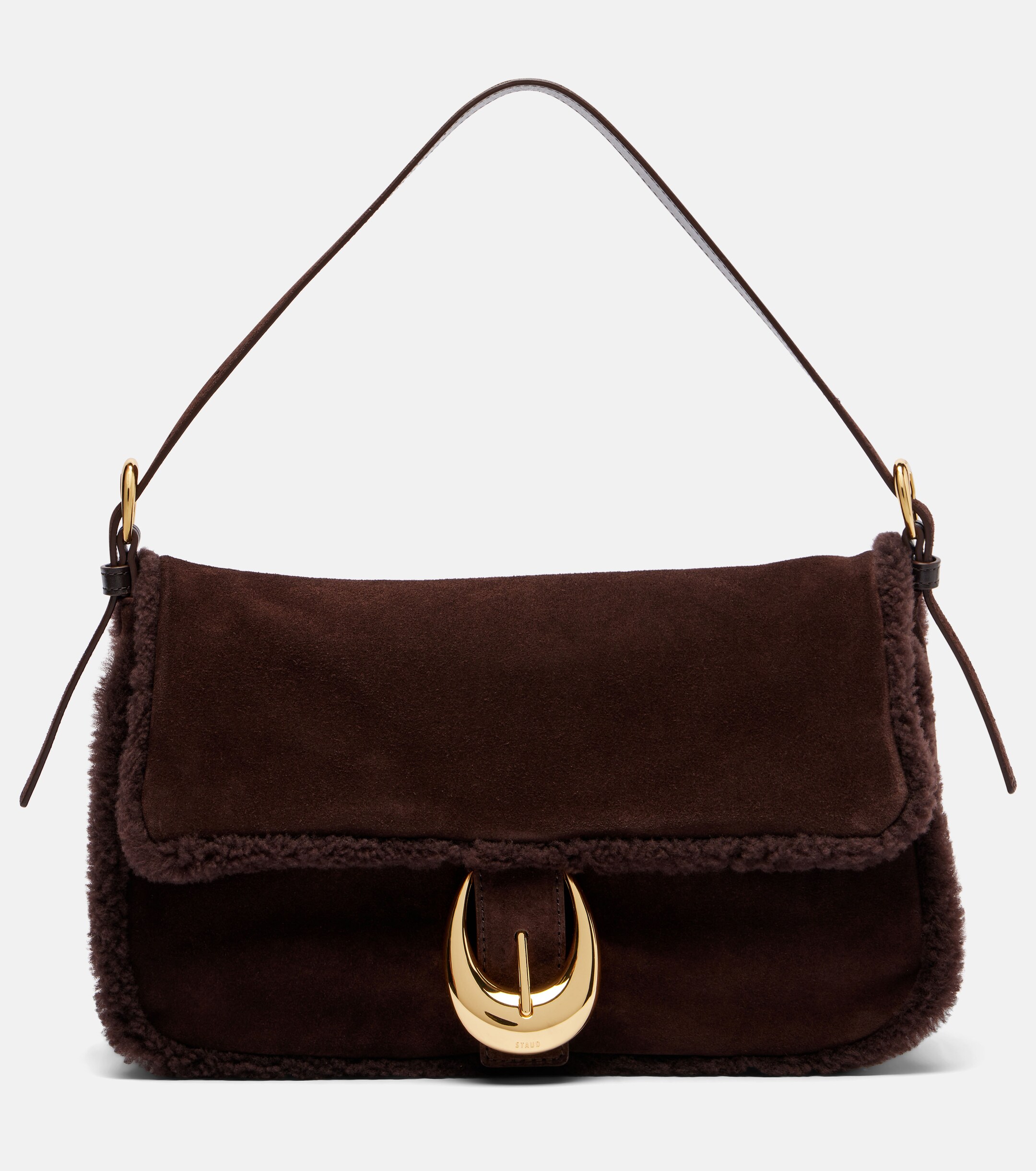 Staud Harlow Medium suede shoulder bag