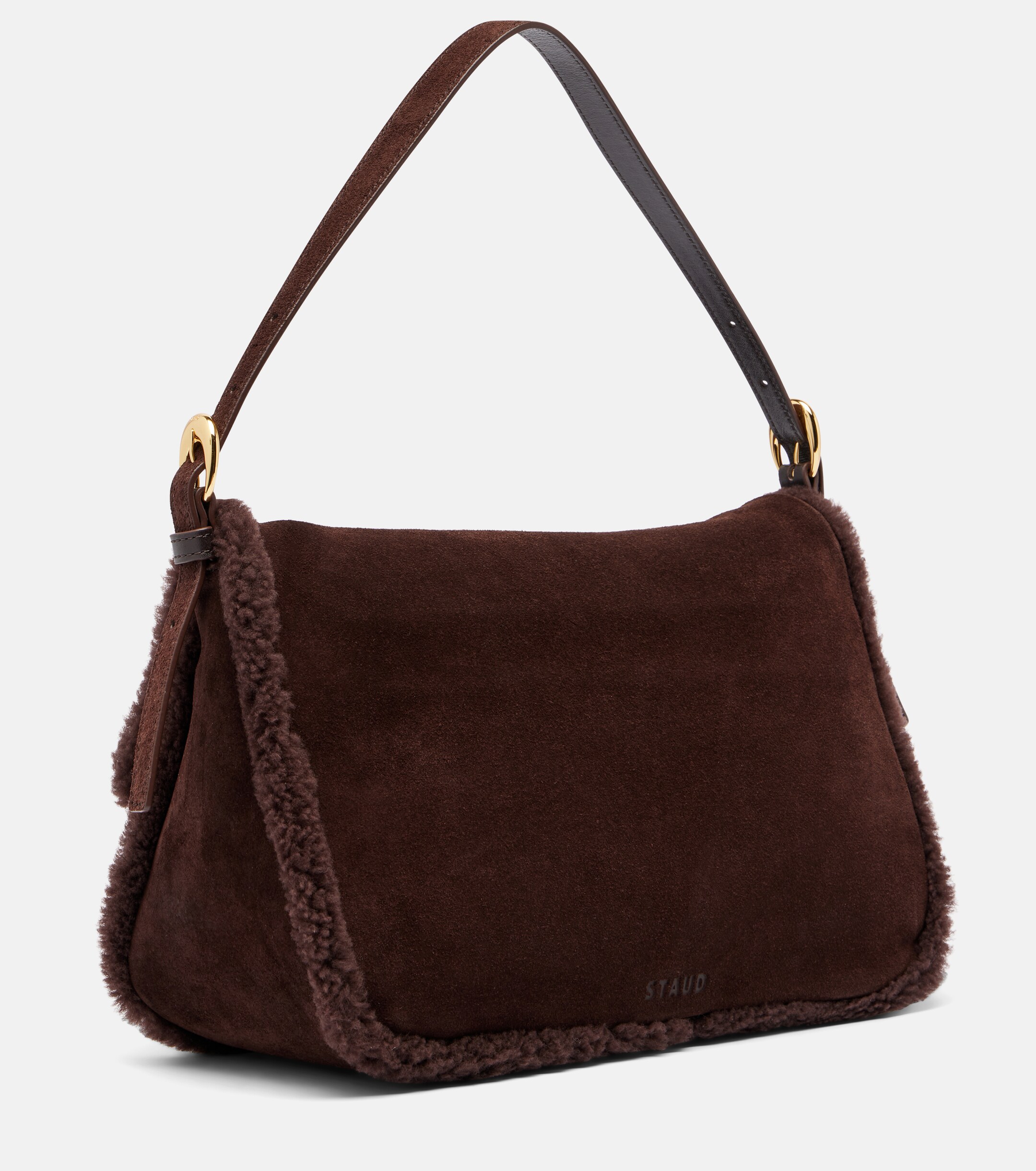Staud Harlow Medium suede shoulder bag