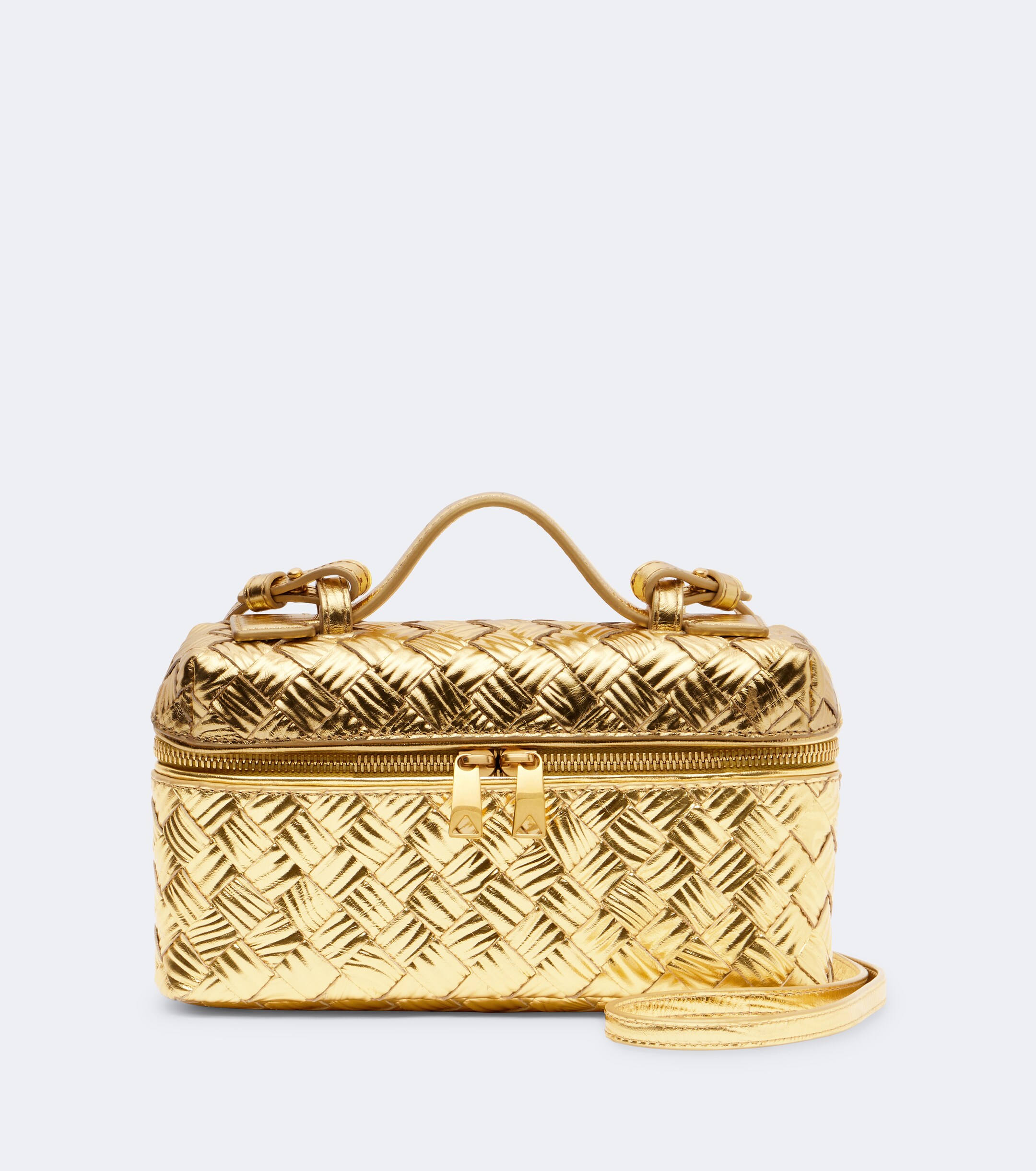 Bottega Veneta Bang Bang metallic leather vanity bag