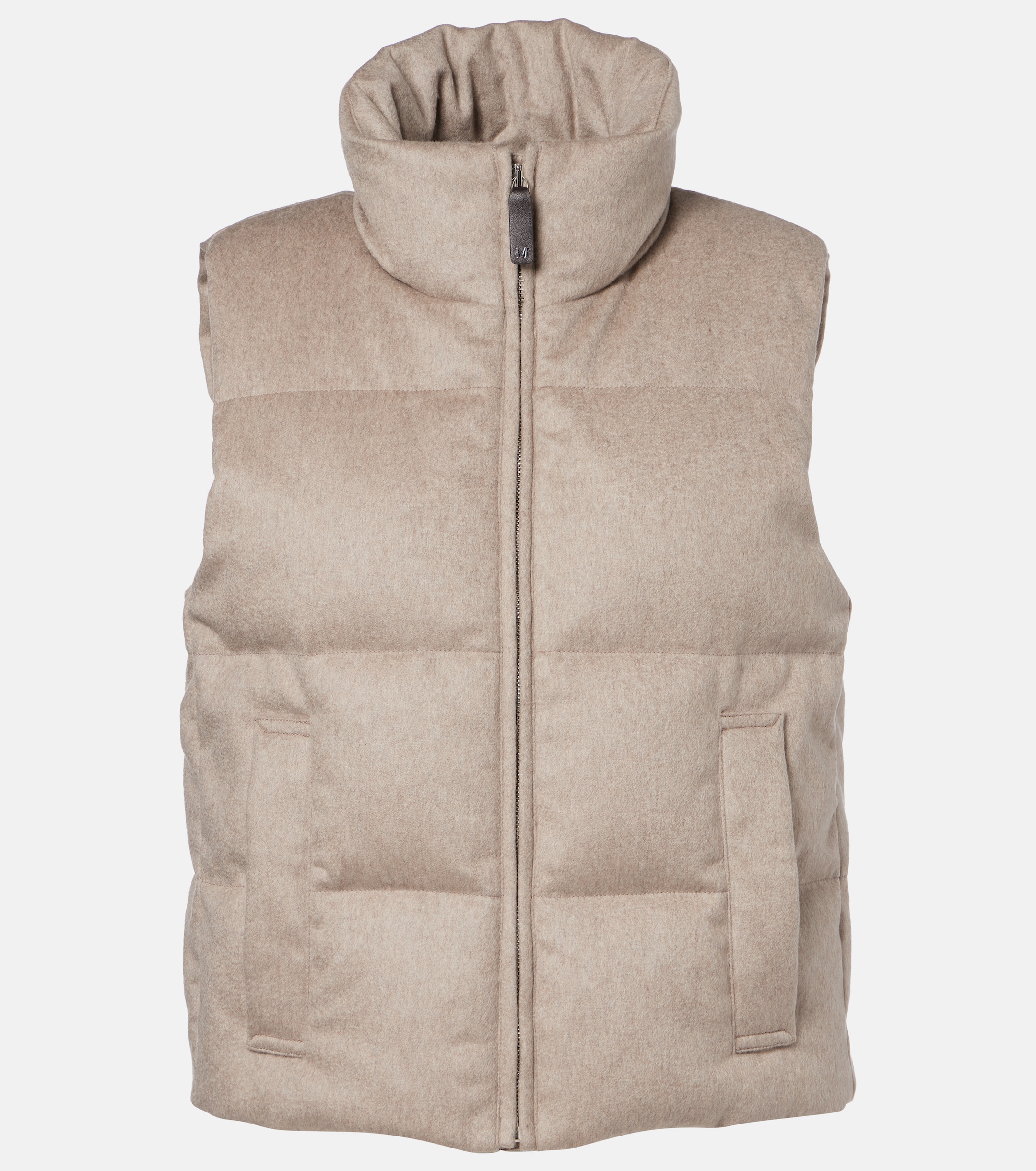 Max Mara Quilted cashmere down vest thumbnail