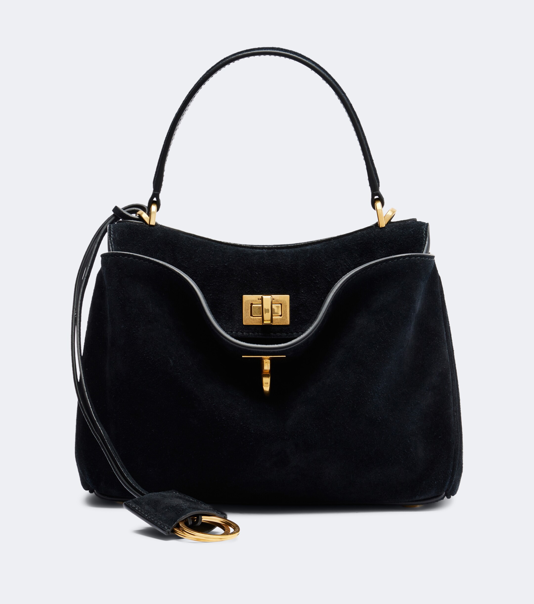 Balenciaga Rodeo Mini suede top-handle bag