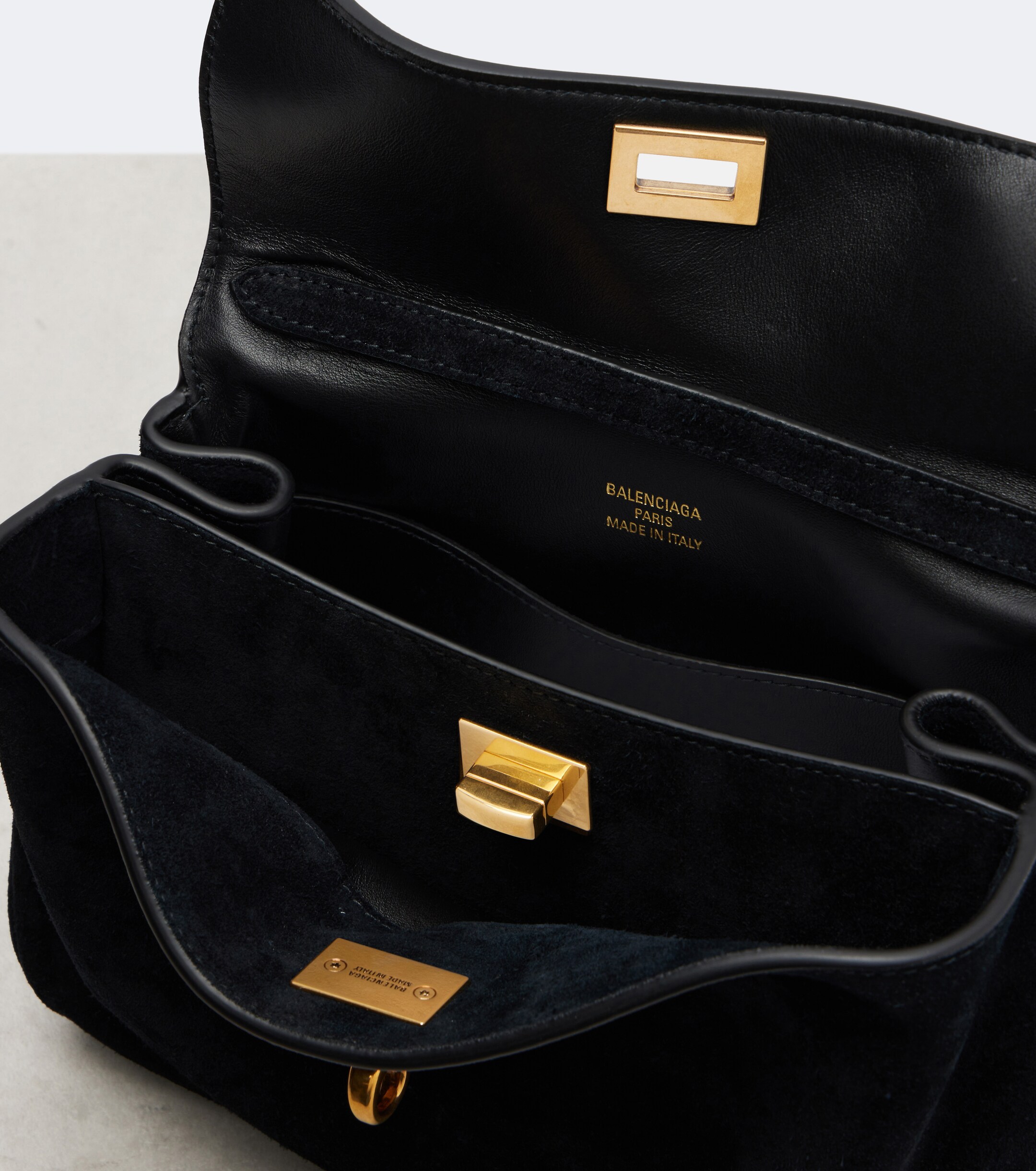 Balenciaga Rodeo Mini suede top-handle bag