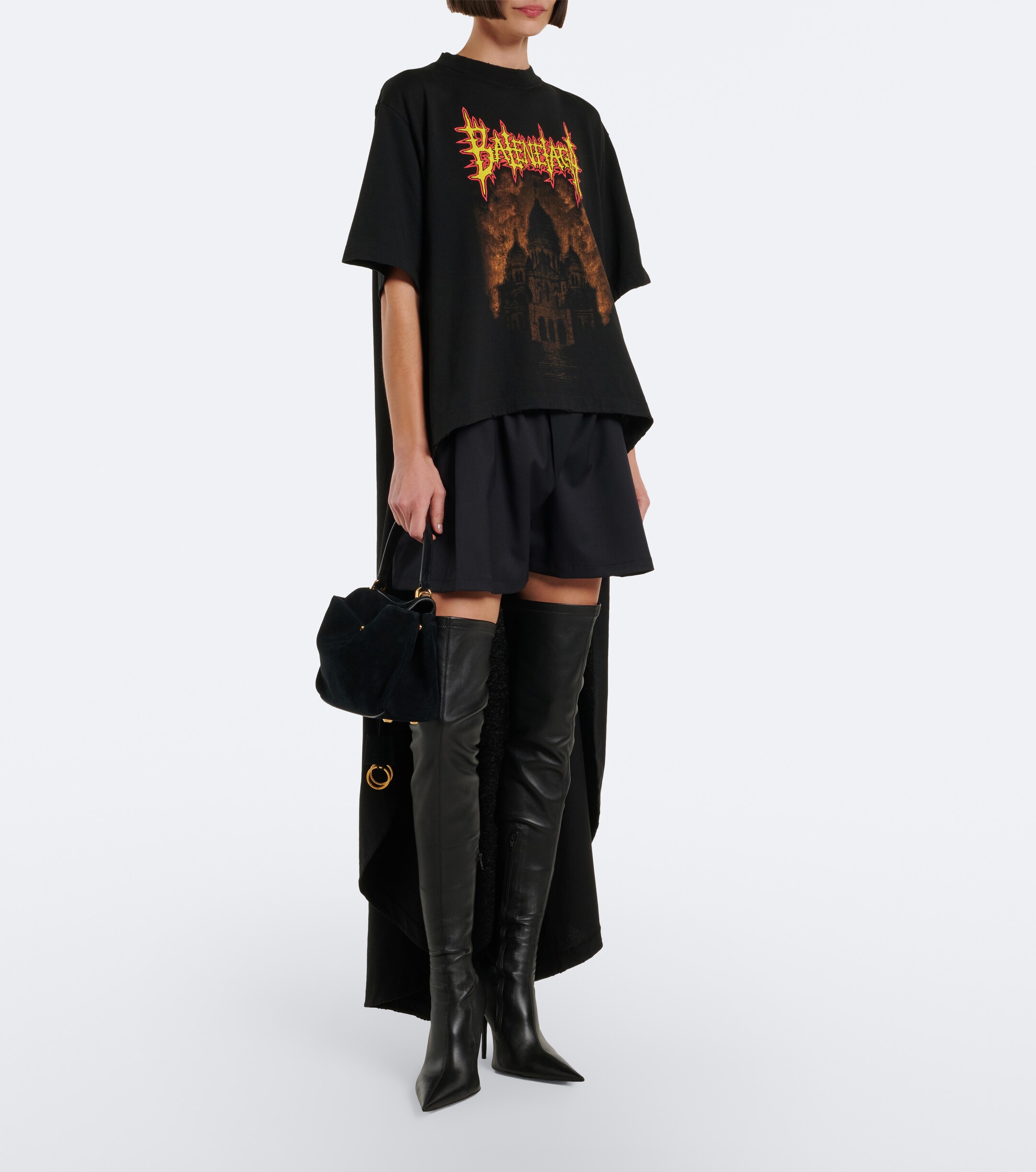 Balenciaga Rodeo Mini suede top-handle bag